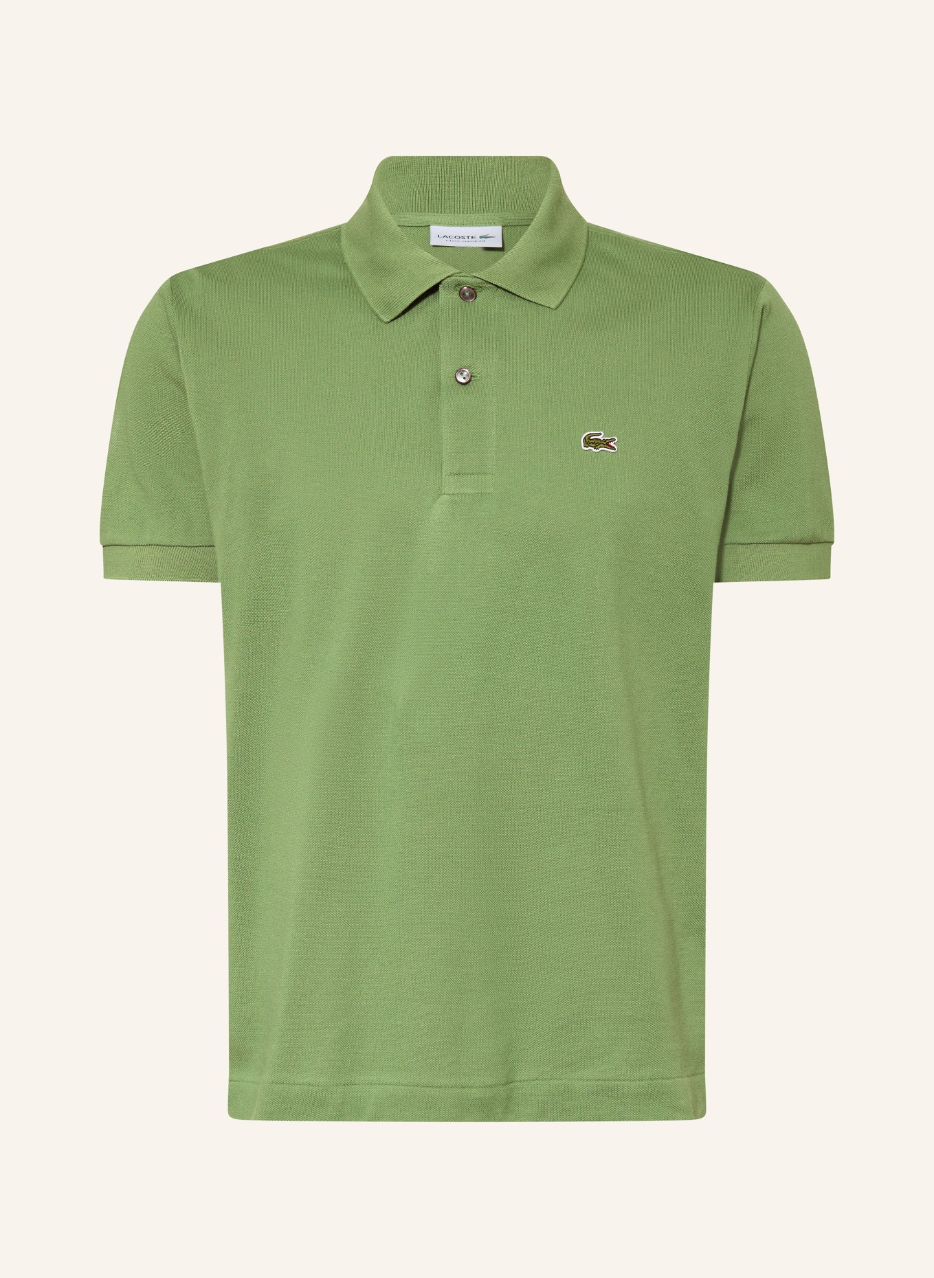 LACOSTE Polokošile z piké Classic Fit: ZELENÁ