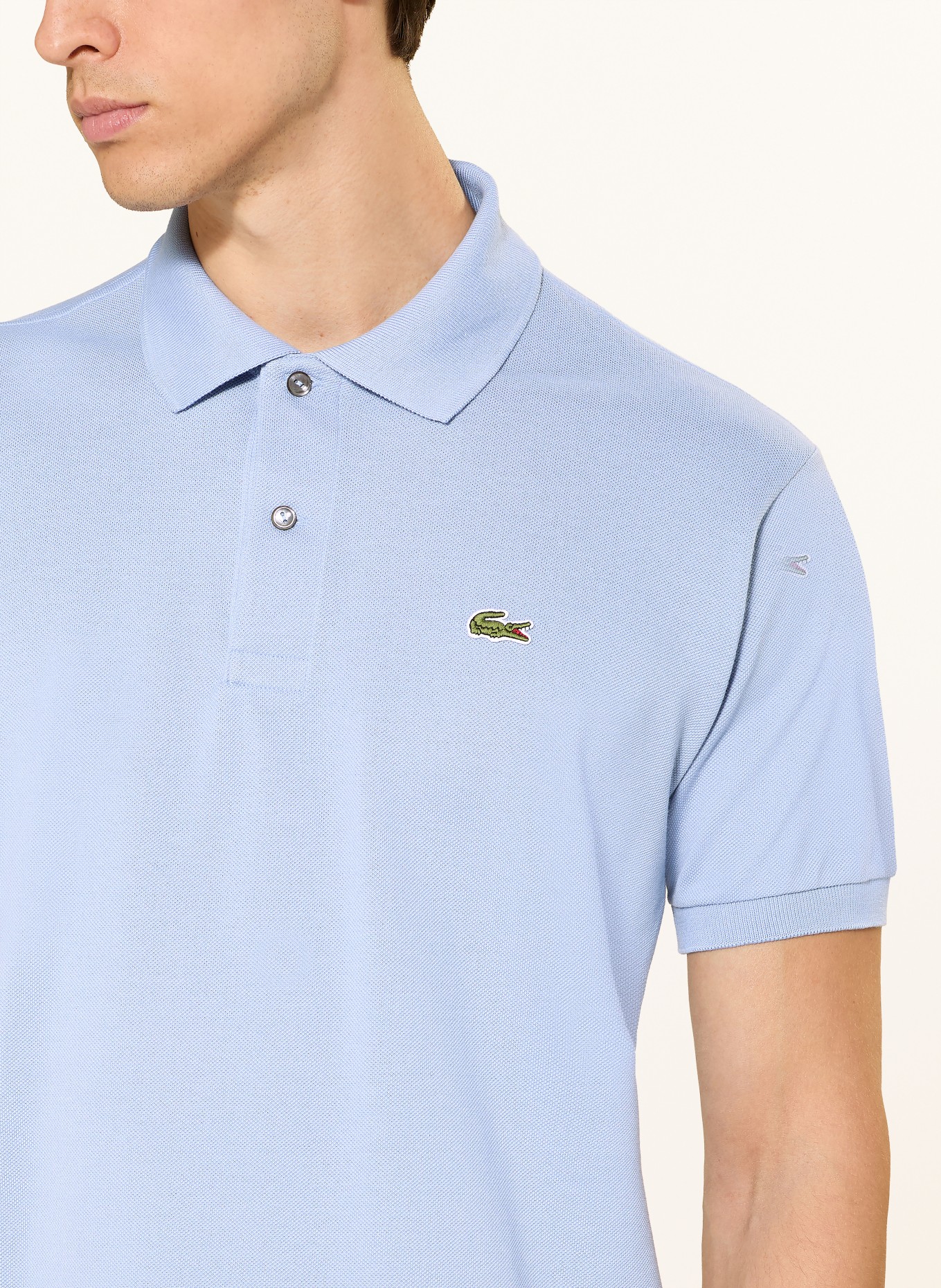 LACOSTE Polokošile z piké Classic Fit: TMAVĚ MODRÁ