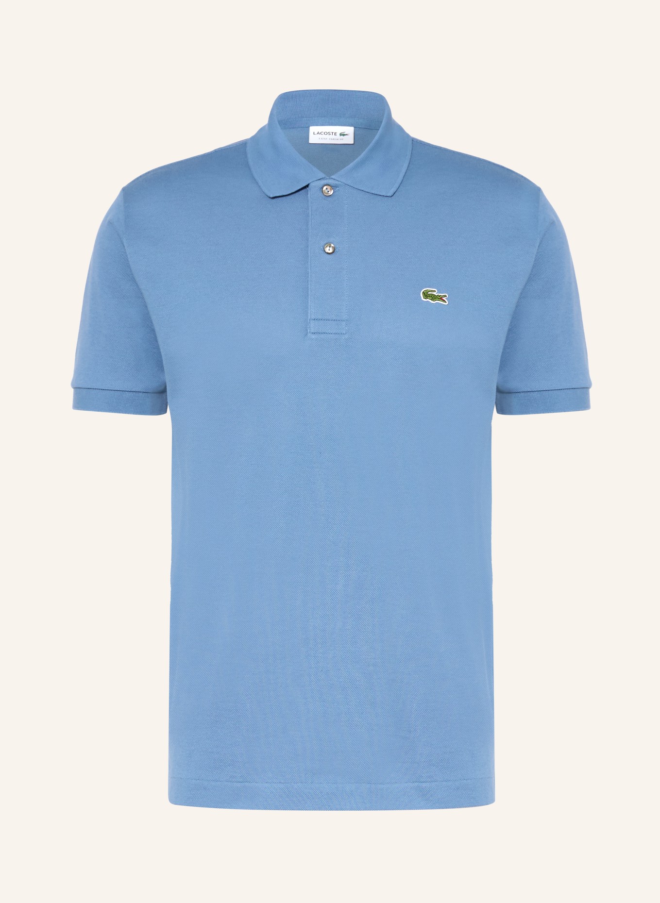 LACOSTE Piqué poloshirt Classic Fit: BLAUW