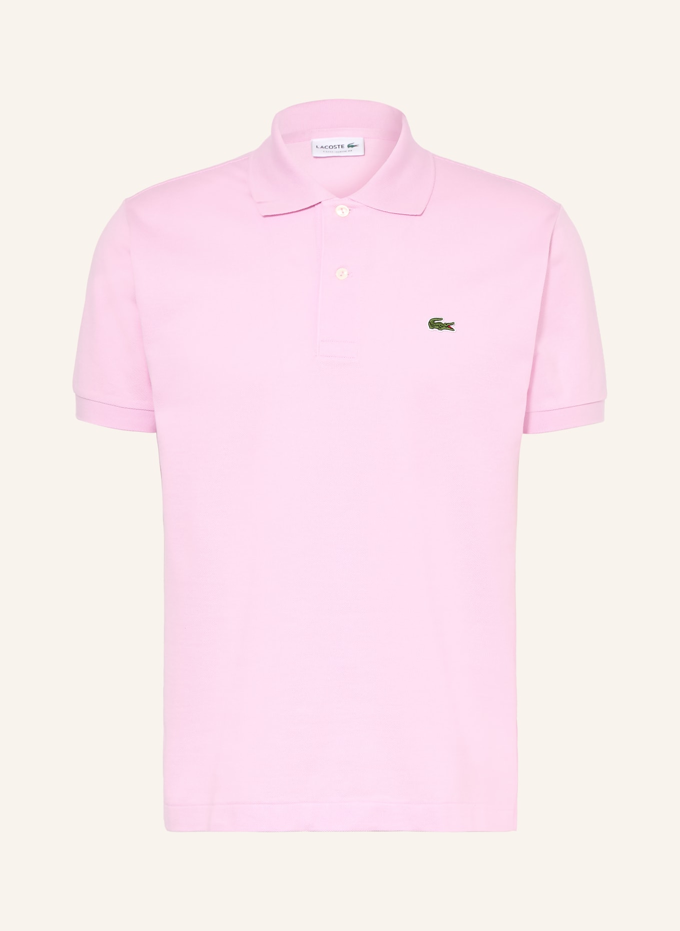 LACOSTE Piqué-Poloshirt Classic Fit: ROSA