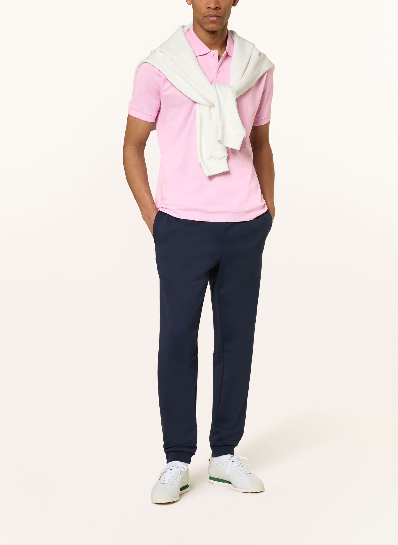 LACOSTE Piqué-Poloshirt Classic Fit: ROSA