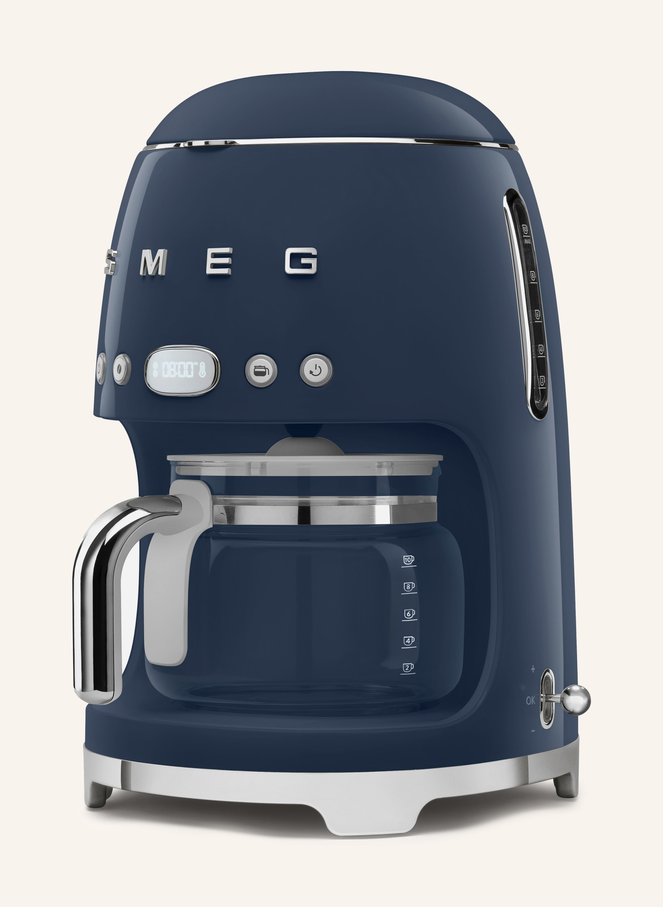 SMEG Przelewowy ekspres do kawy: GRANATOWY