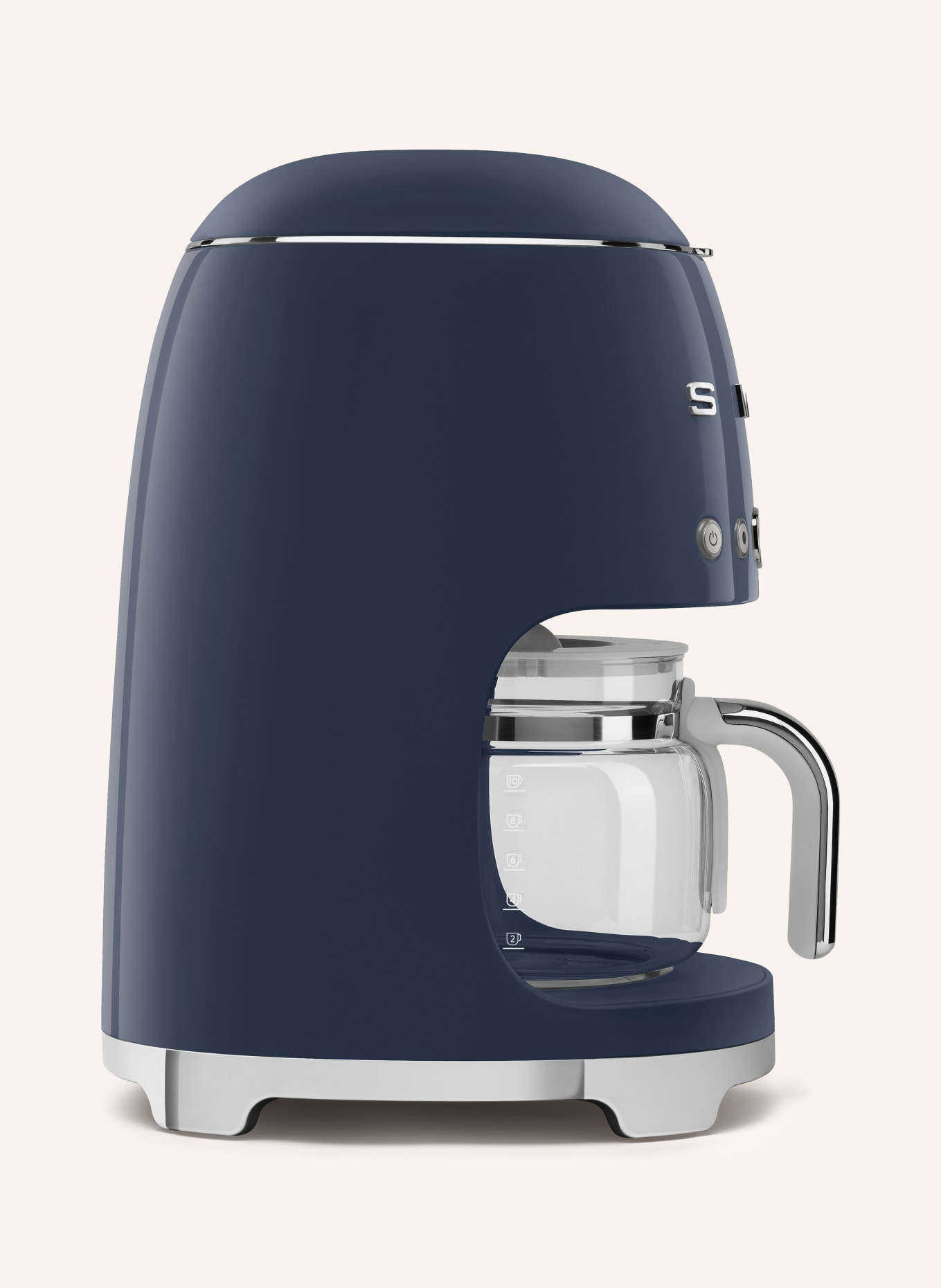 SMEG Przelewowy ekspres do kawy: GRANATOWY