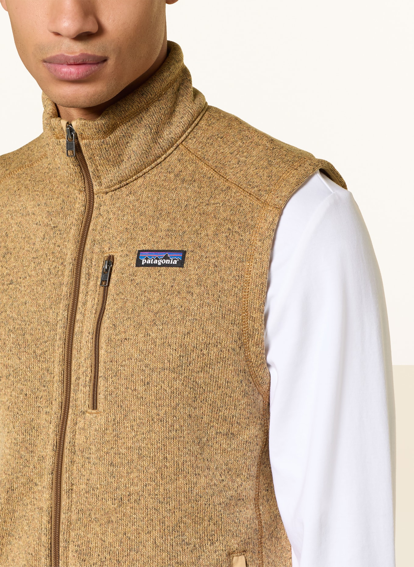 patagonia Pletená fleecová bunda BETTER SWEATER: VELBLOUDÍ