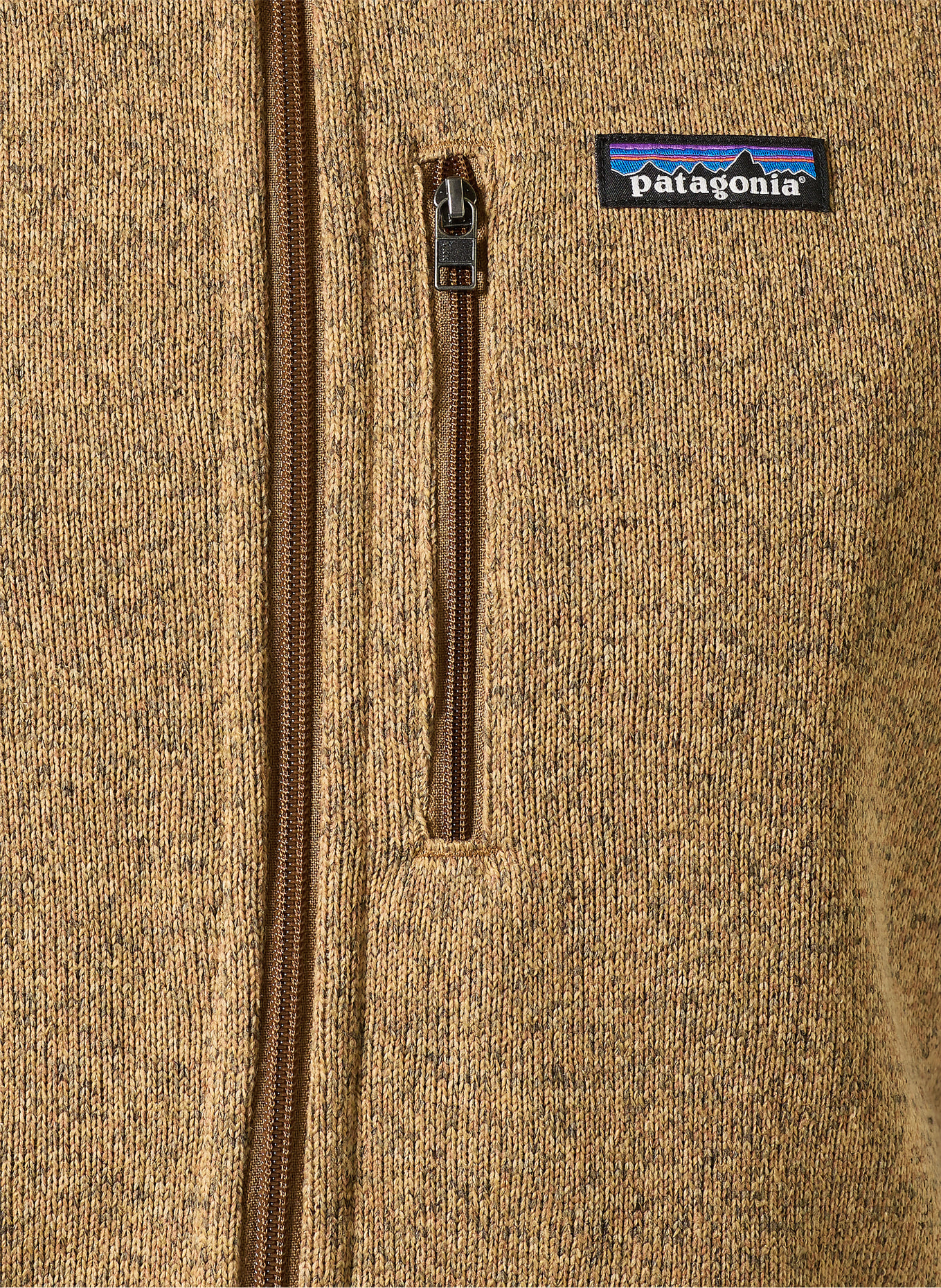 patagonia Pletená fleecová bunda BETTER SWEATER: VELBLOUDÍ