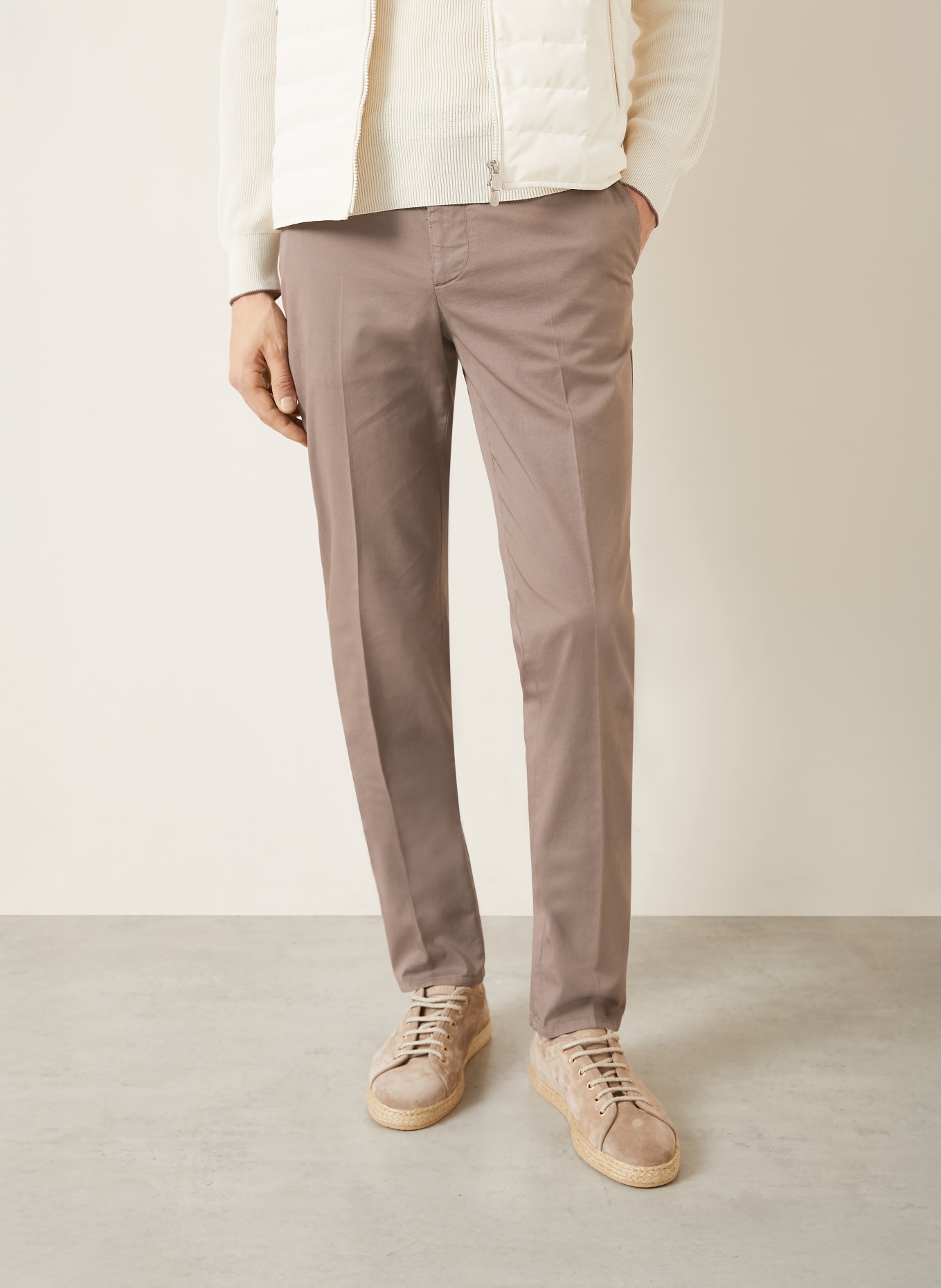 BRUNELLO CUCINELLI Chinos: TAUPE