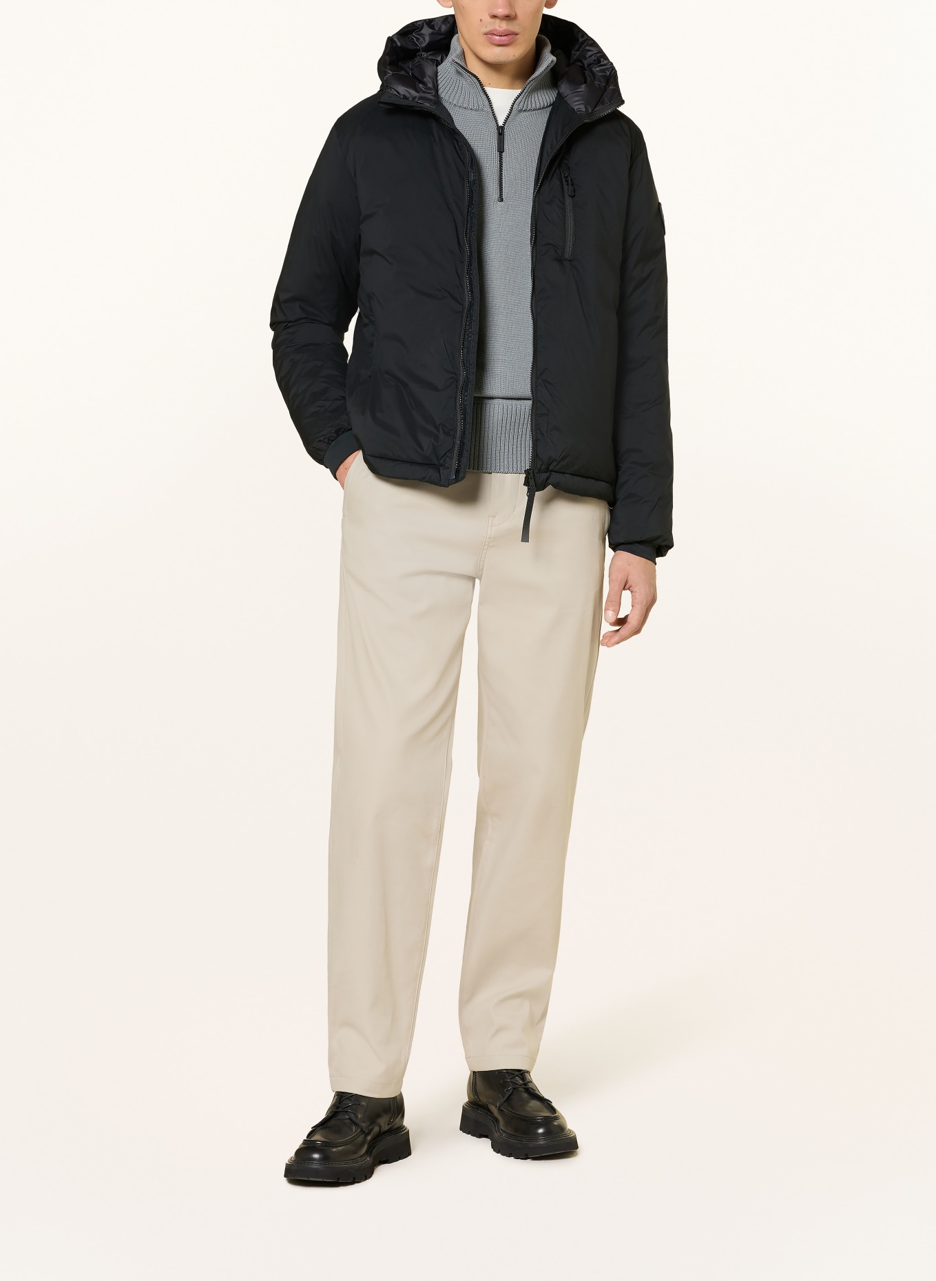 CANADA GOOSE Daunenjacke LODGE: SCHWARZ