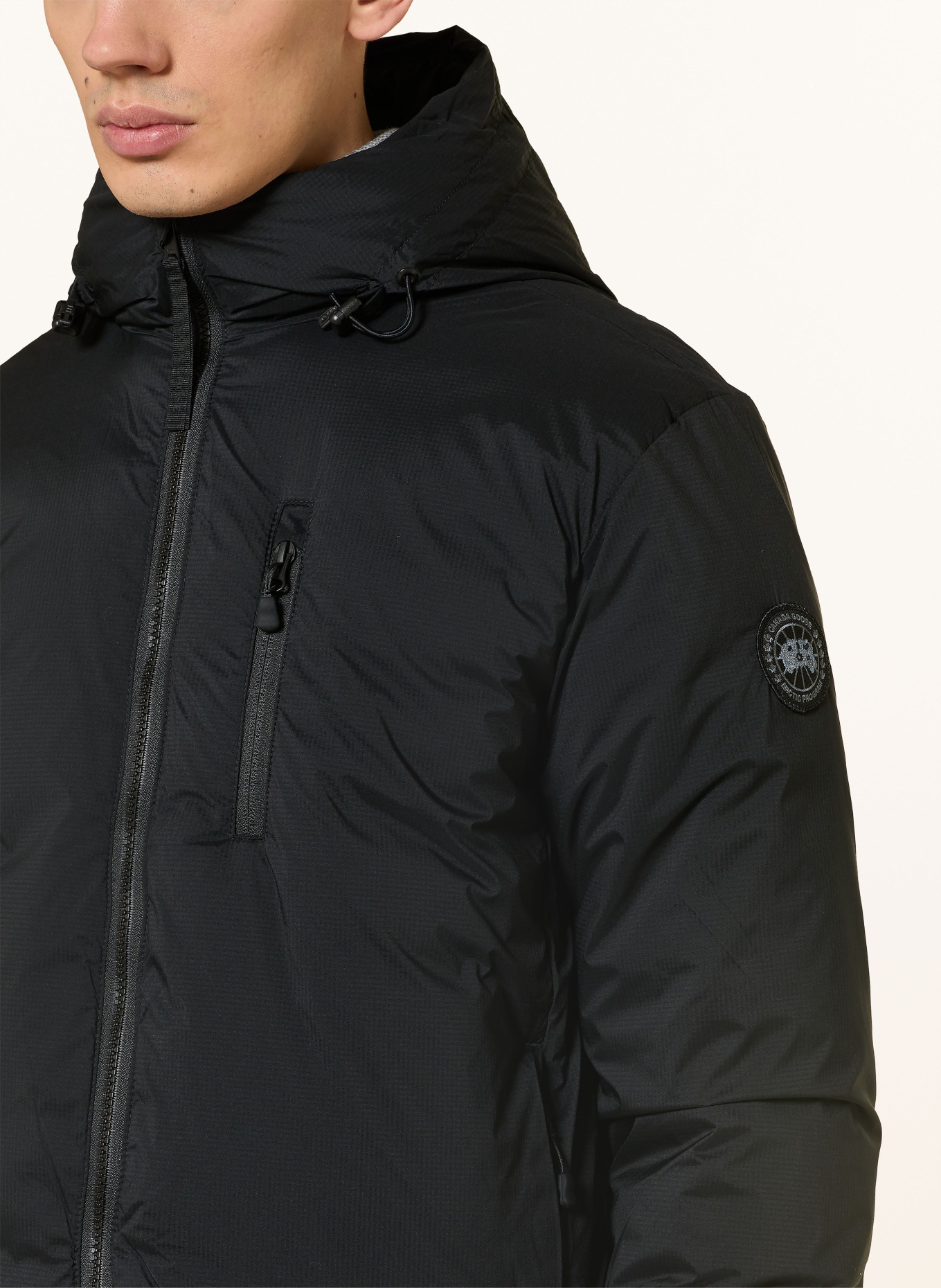 CANADA GOOSE Daunenjacke LODGE: SCHWARZ