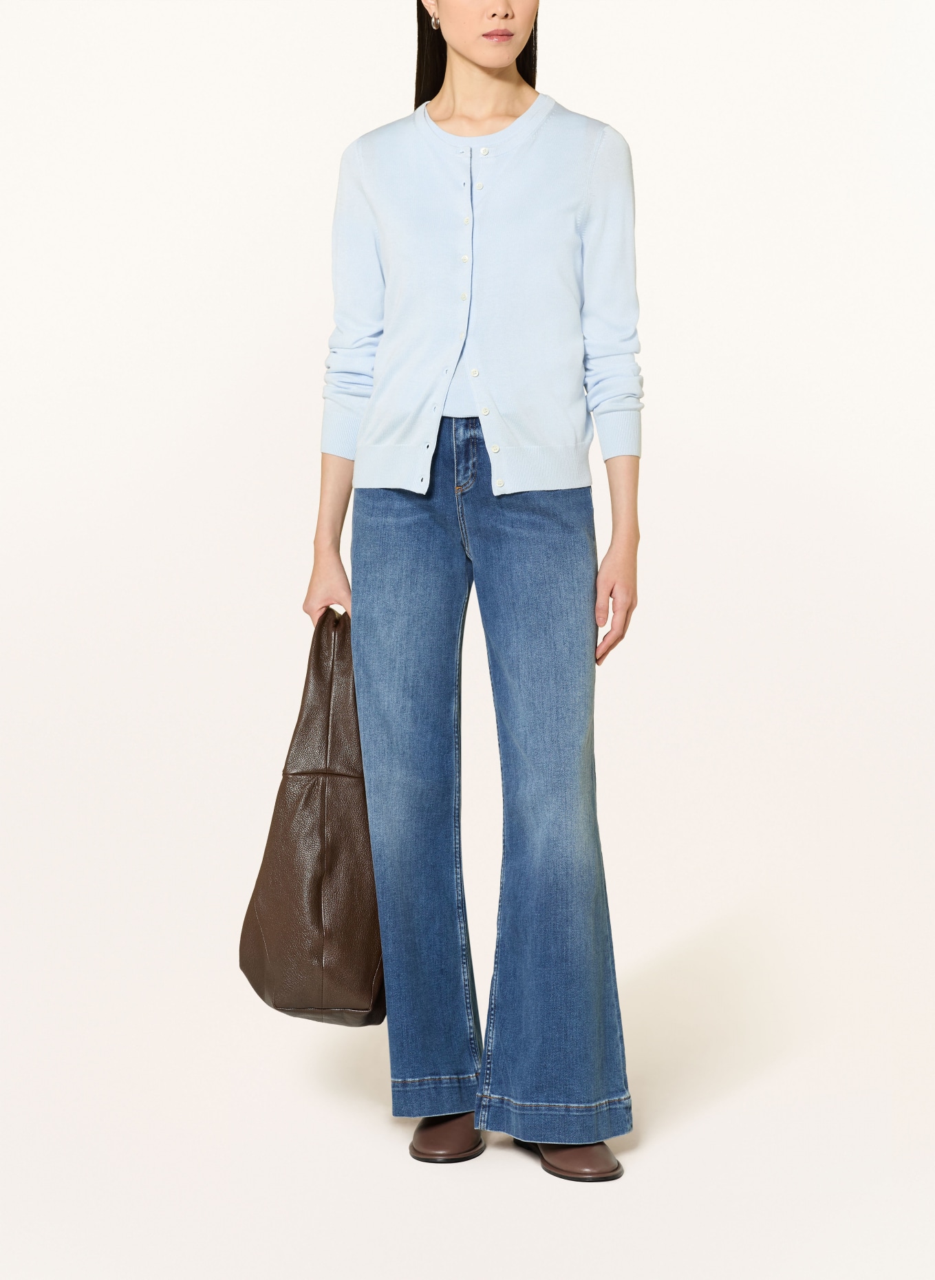 REPEAT Pletený kabátek: TMAVĚ MODRÁ