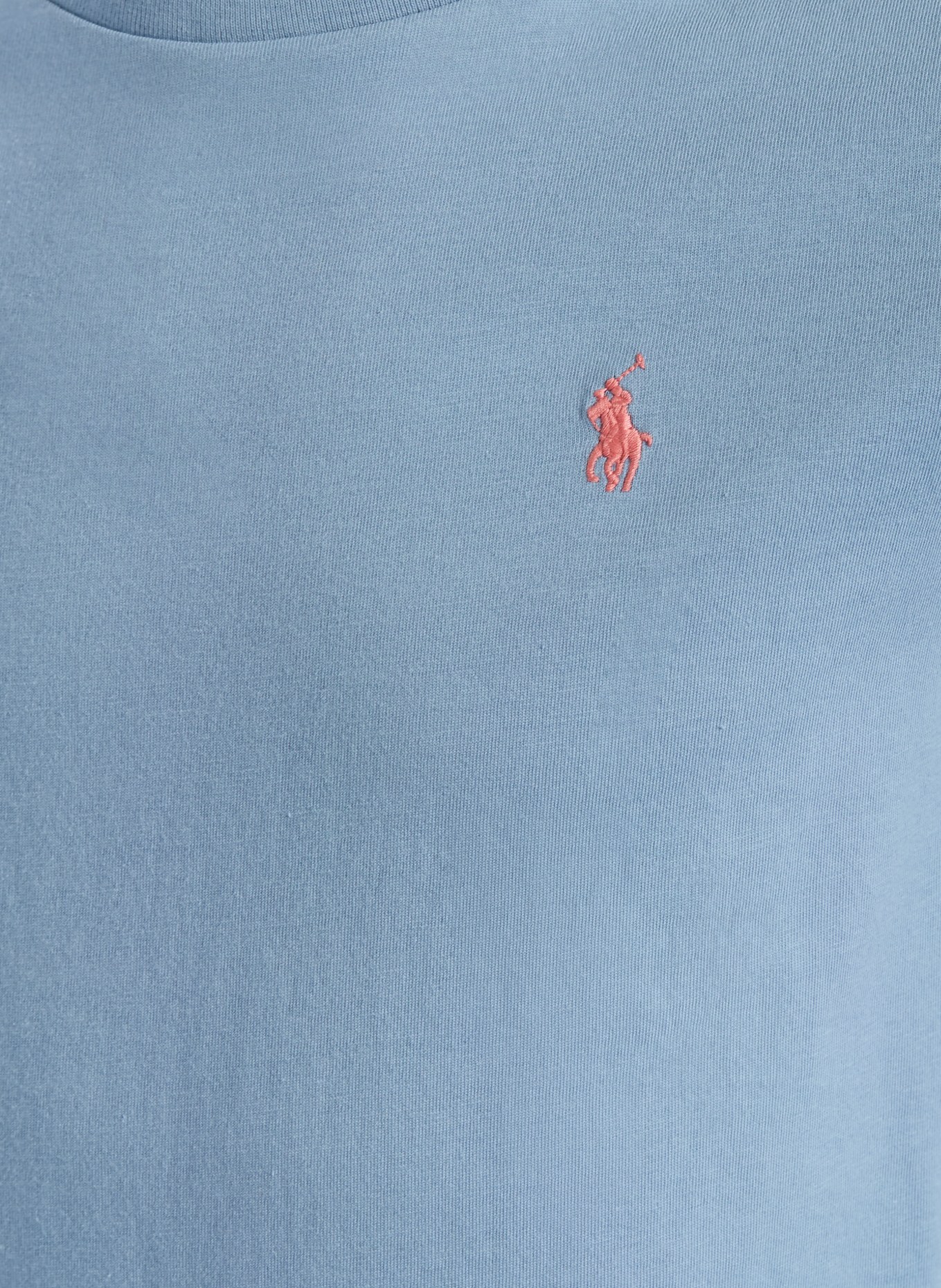 POLO RALPH LAUREN T-Shirt: HELLBLAU / ROSA