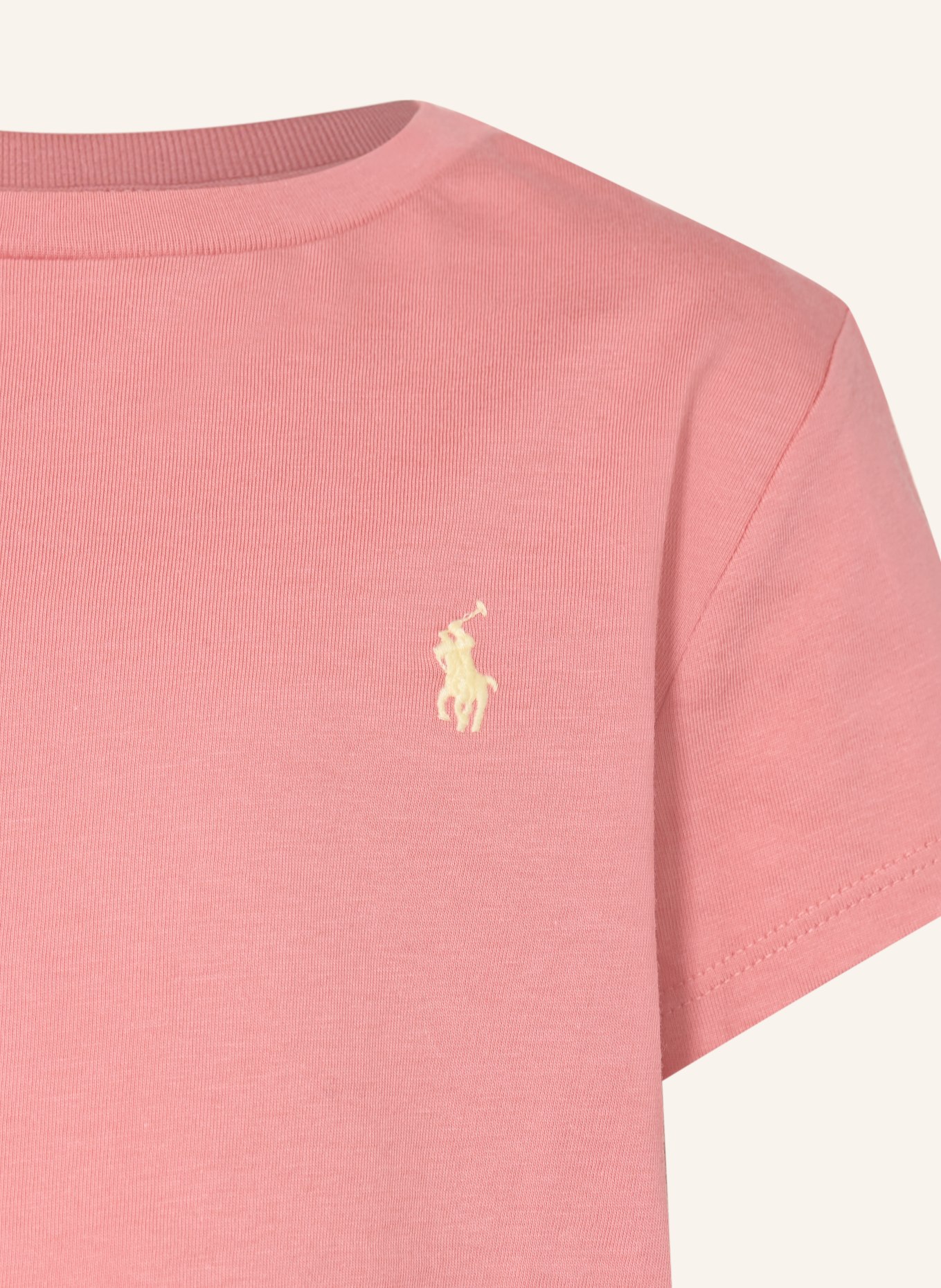 POLO RALPH LAUREN T-Shirt: ROSA / CREME