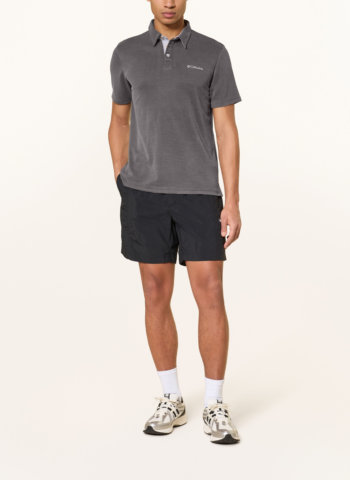 Columbia Polo en jersey NELSON POINT™: GRIS FONCÉ