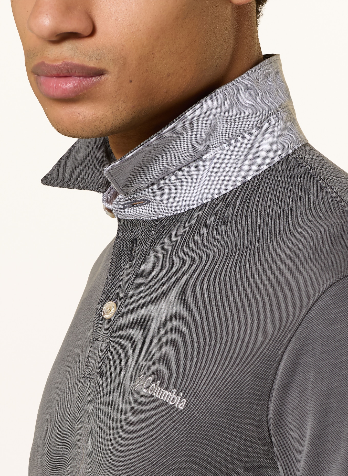 Columbia Polo en jersey NELSON POINT™: GRIS FONCÉ
