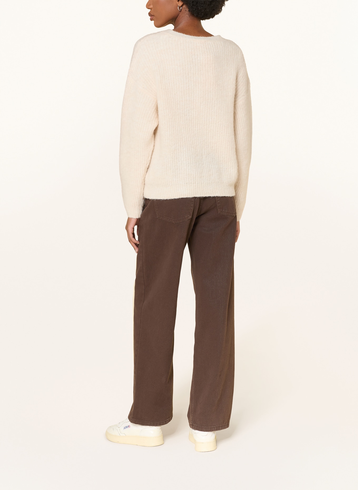 American Vintage Sweter EAST z dodatkiem alpaki: ECRU