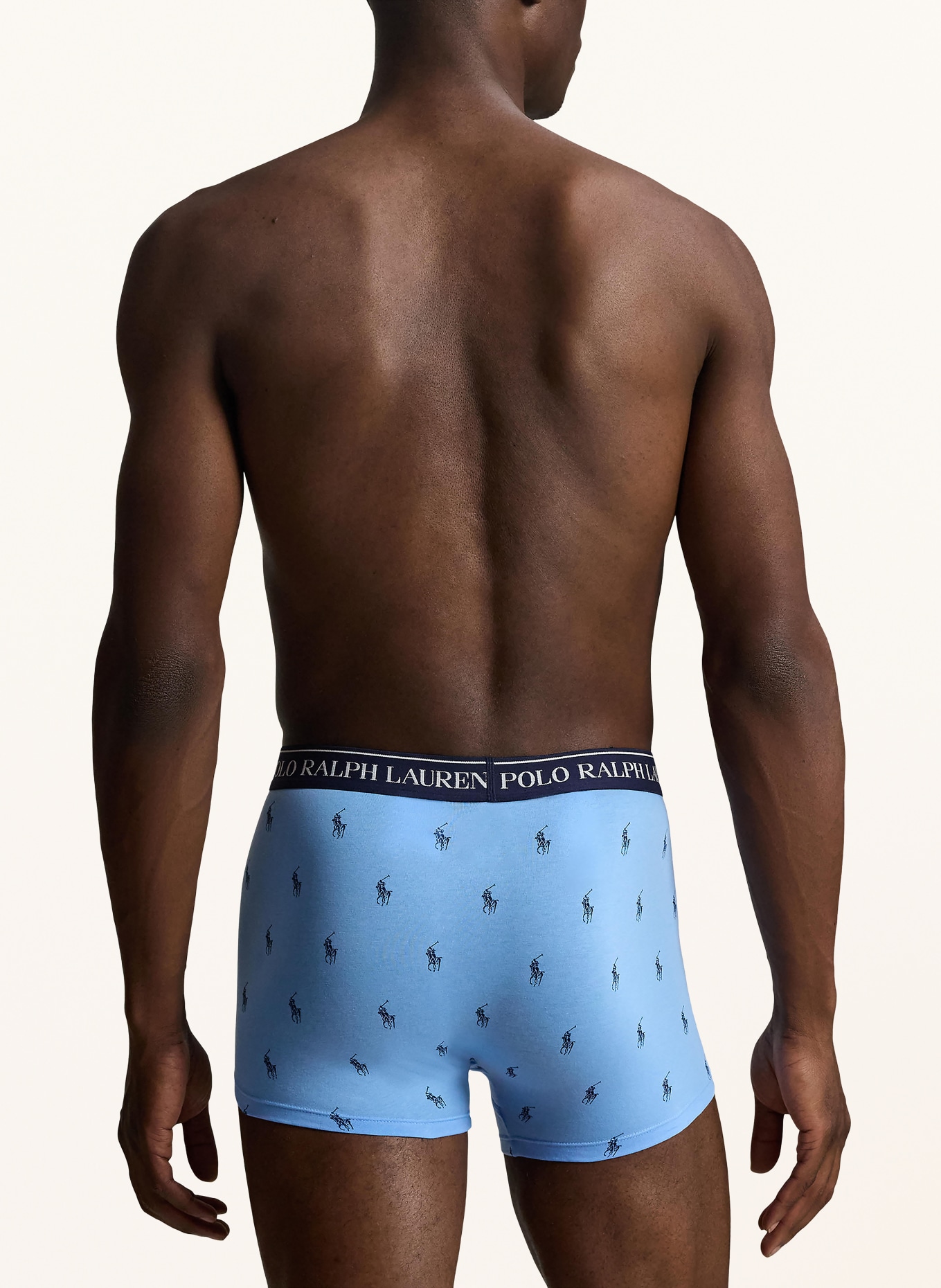 POLO RALPH LAUREN Lot de 3 boxers: BLEU / ROSE / BLEU FONCÉ
