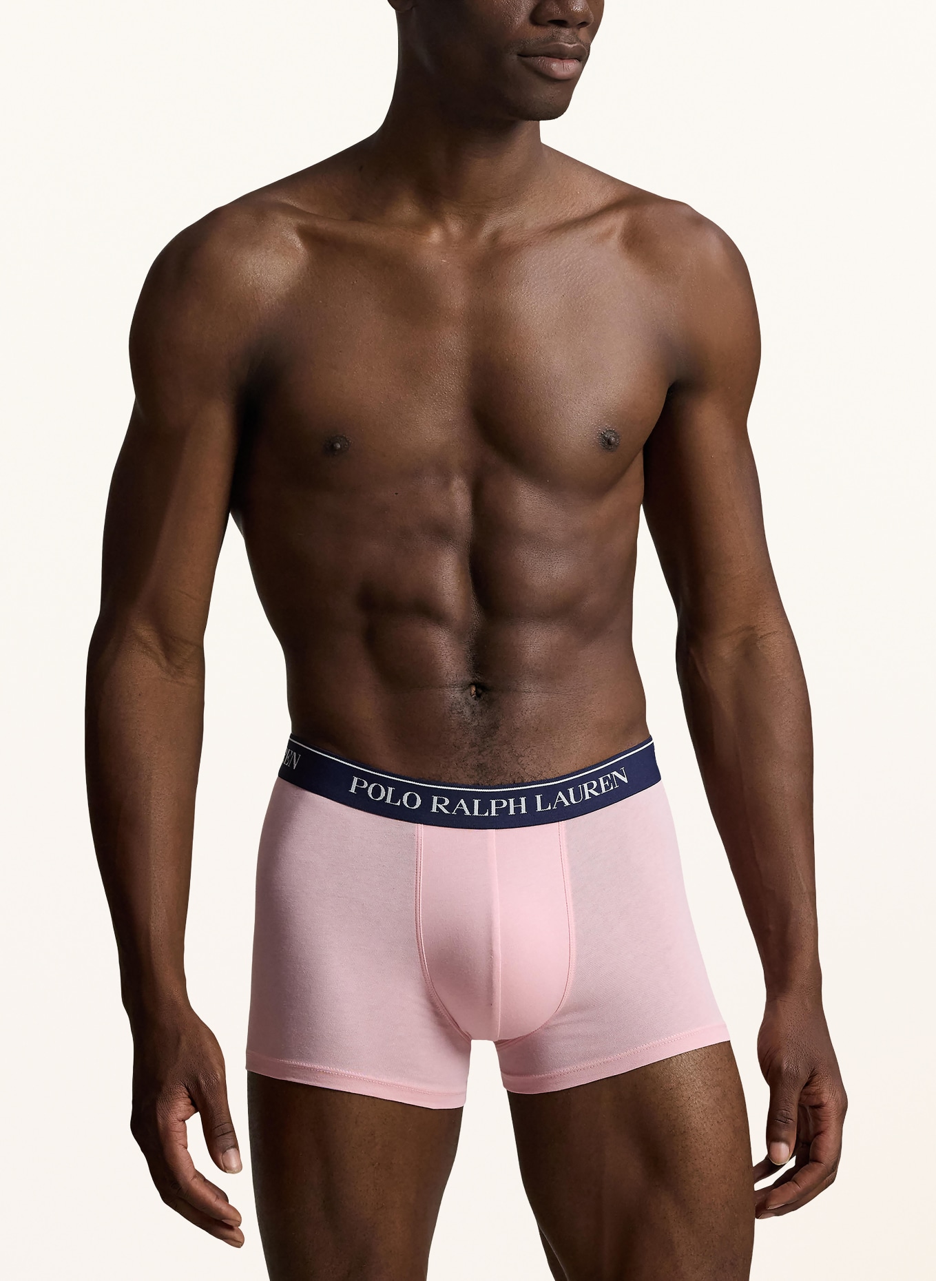 POLO RALPH LAUREN Lot de 3 boxers: BLEU / ROSE / BLEU FONCÉ