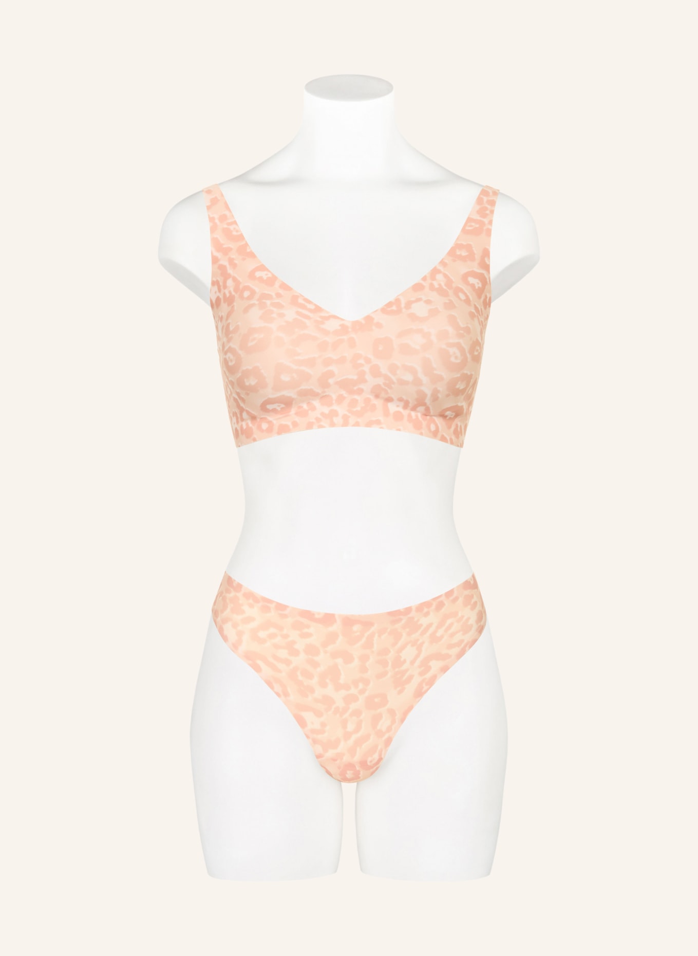 CHANTELLE String SOFTSTRETCH: BEIGE / ROSE CLAIR