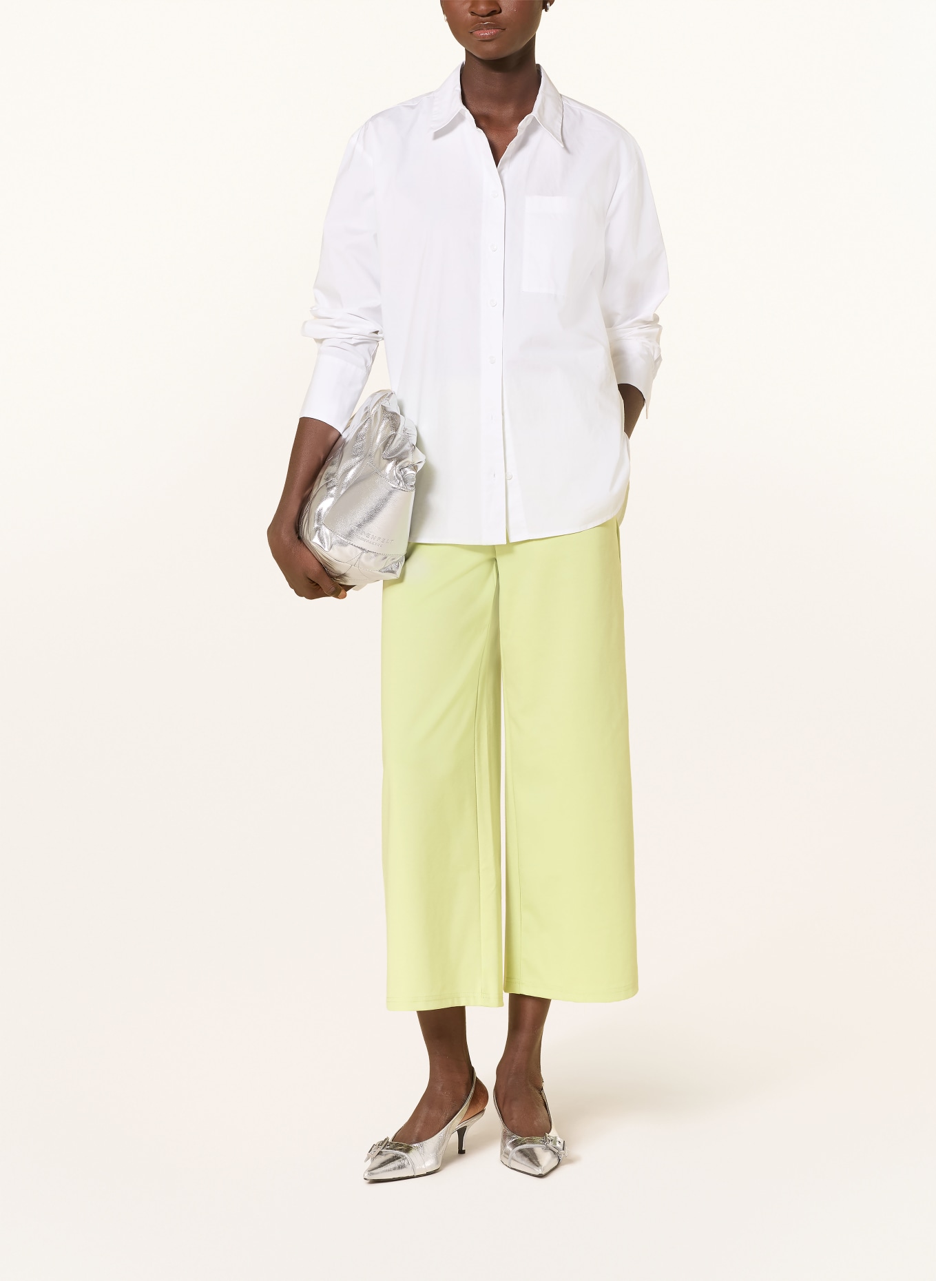 ICHI 7/8 pants KATE: NEON YELLOW