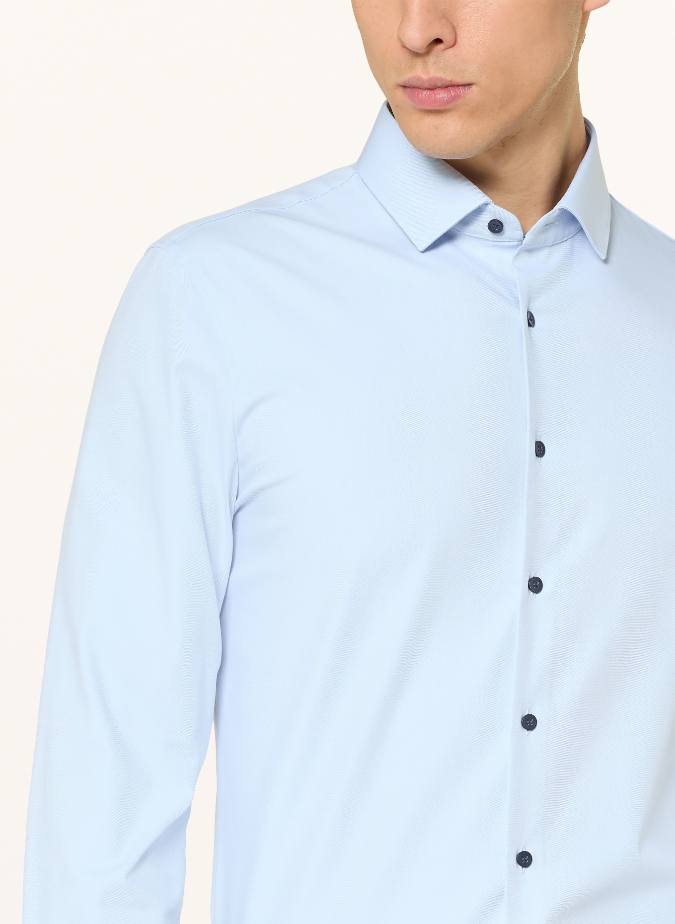 OLYMP Hemd No. Six 24/Seven super slim: HELLBLAU