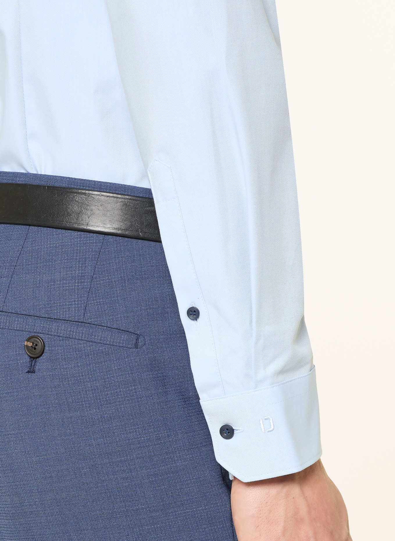 OLYMP Hemd No. Six 24/Seven super slim: HELLBLAU