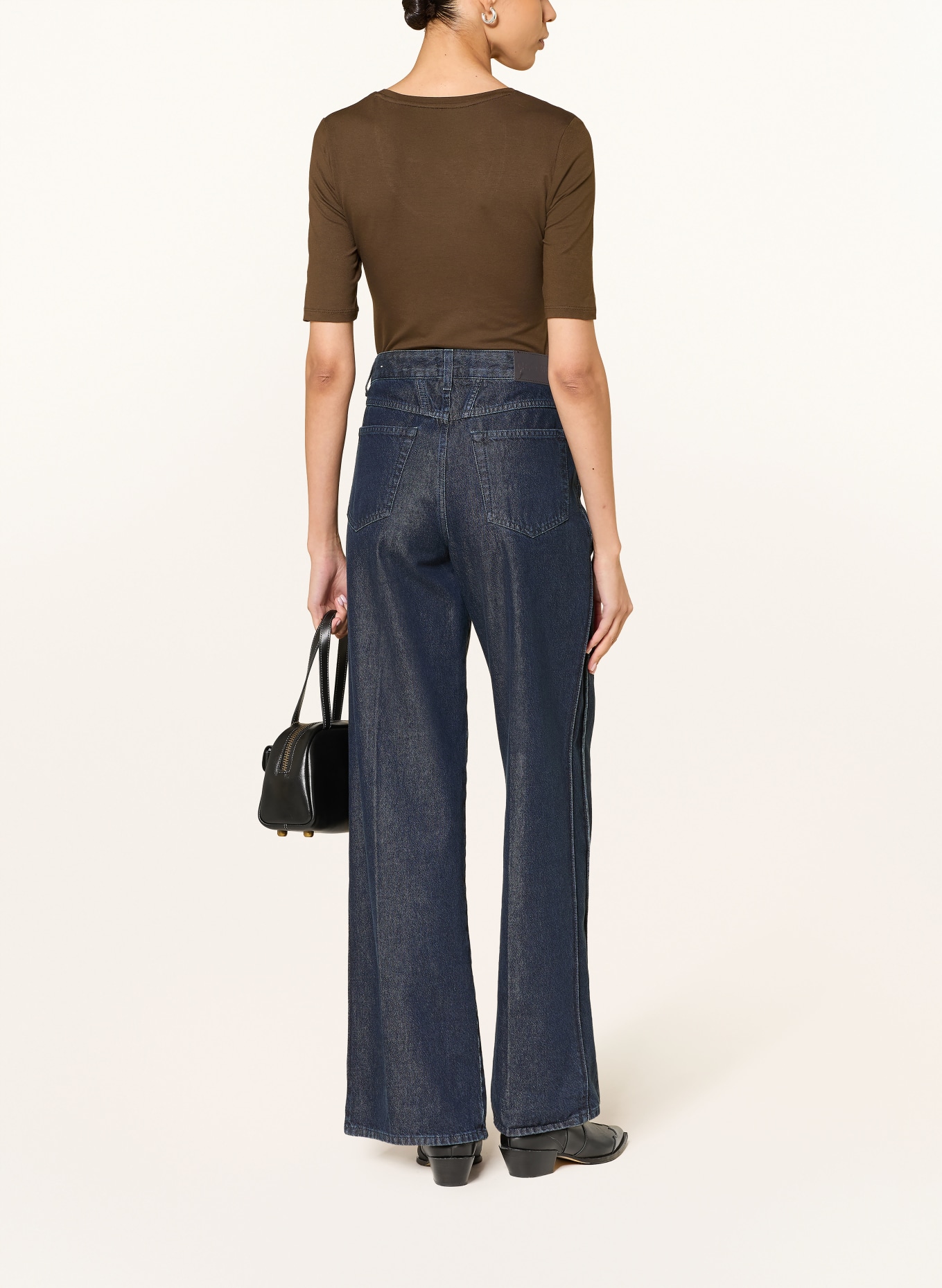 MAJESTIC FILATURES Tričko: HNĚDÁ