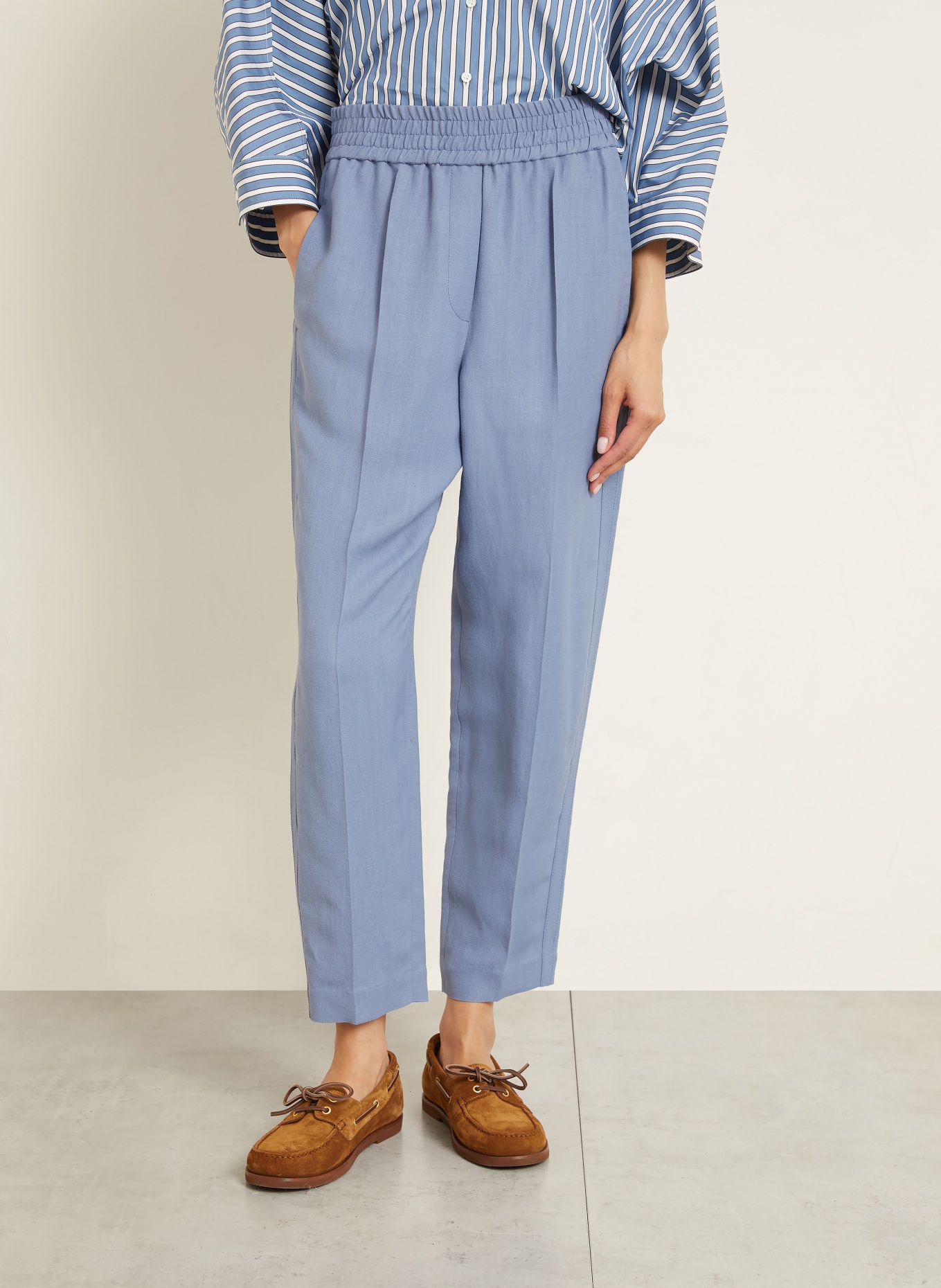 BRUNELLO CUCINELLI Pants: BLUE GRAY