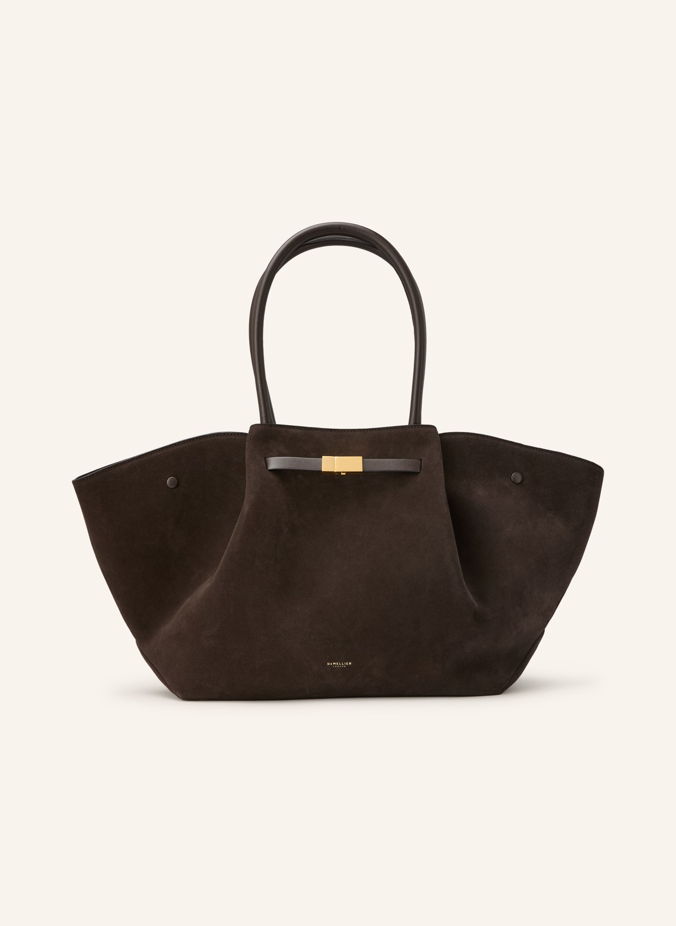 DEMELLIER Shopper NEW YORK LARGE: DARK BROWN
