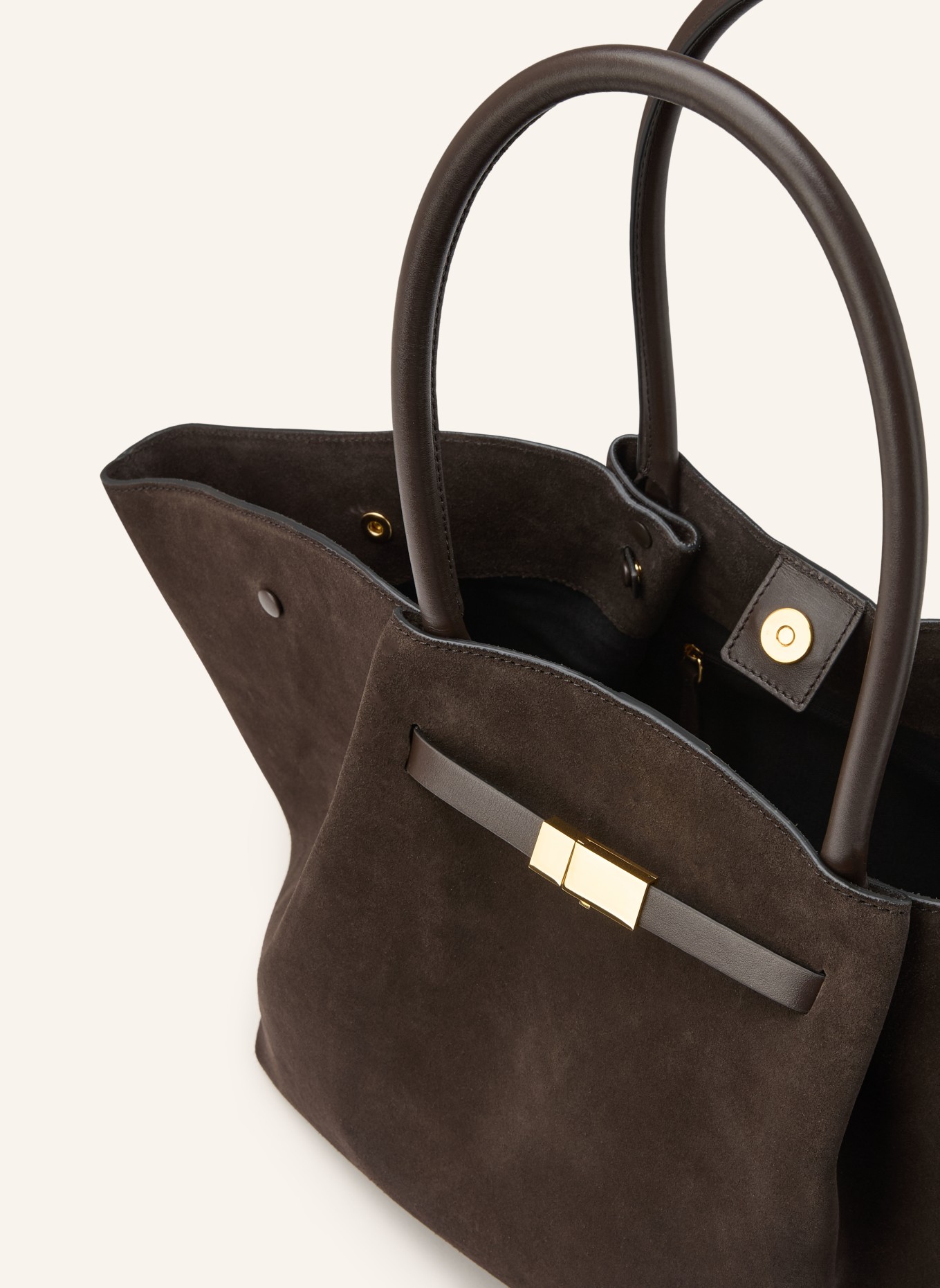 DEMELLIER Shopper NEW YORK LARGE: DARK BROWN