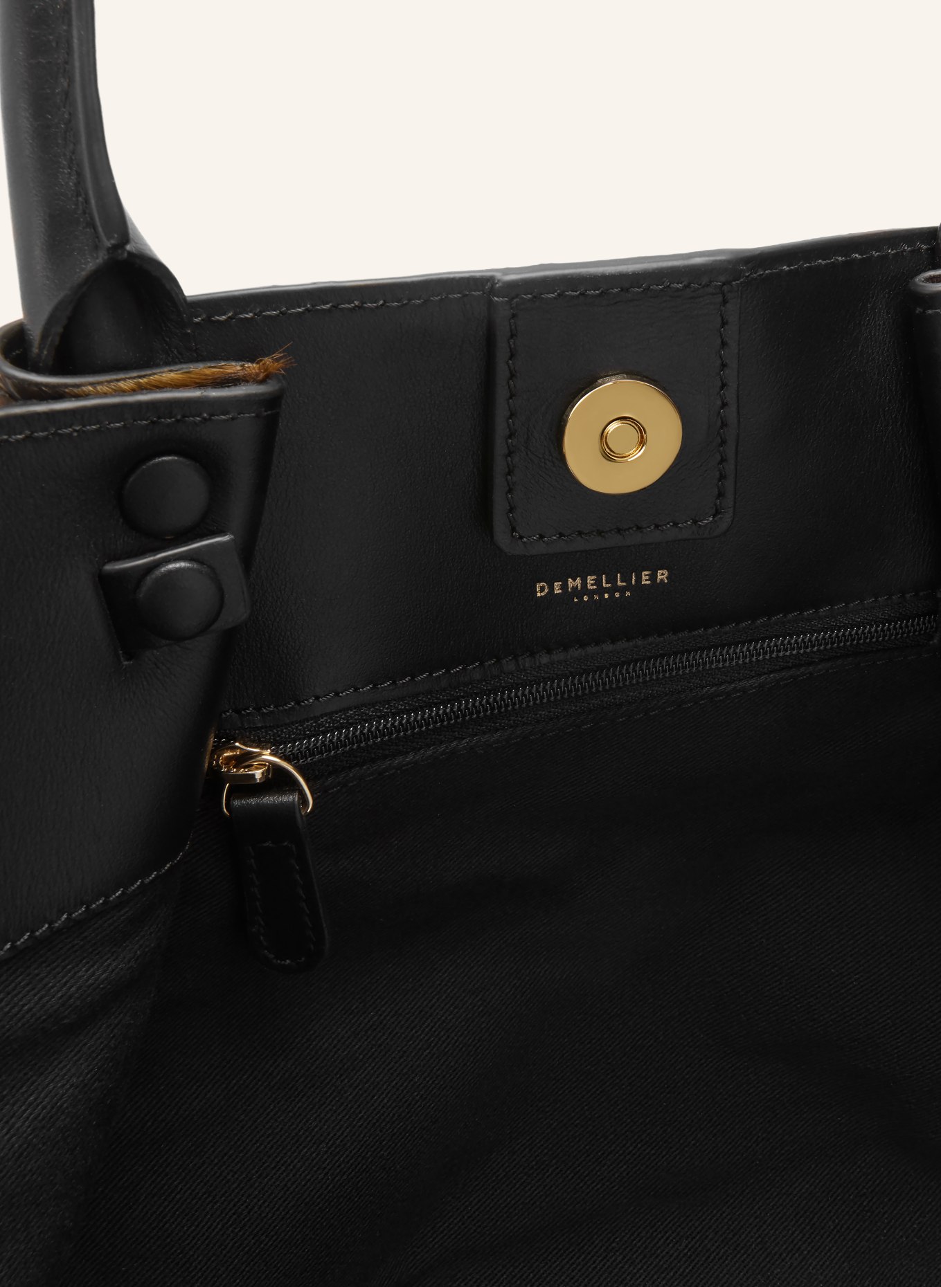 DEMELLIER THE MIDI NEW YORK handbag: COGNAC / DARK BROWN