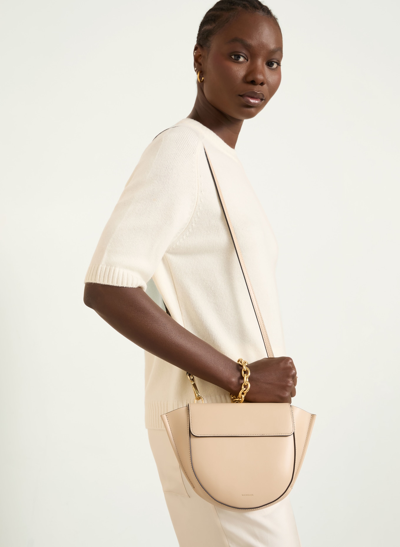 WANDLER Umhängetasche HORTENSIA MINI: CREME