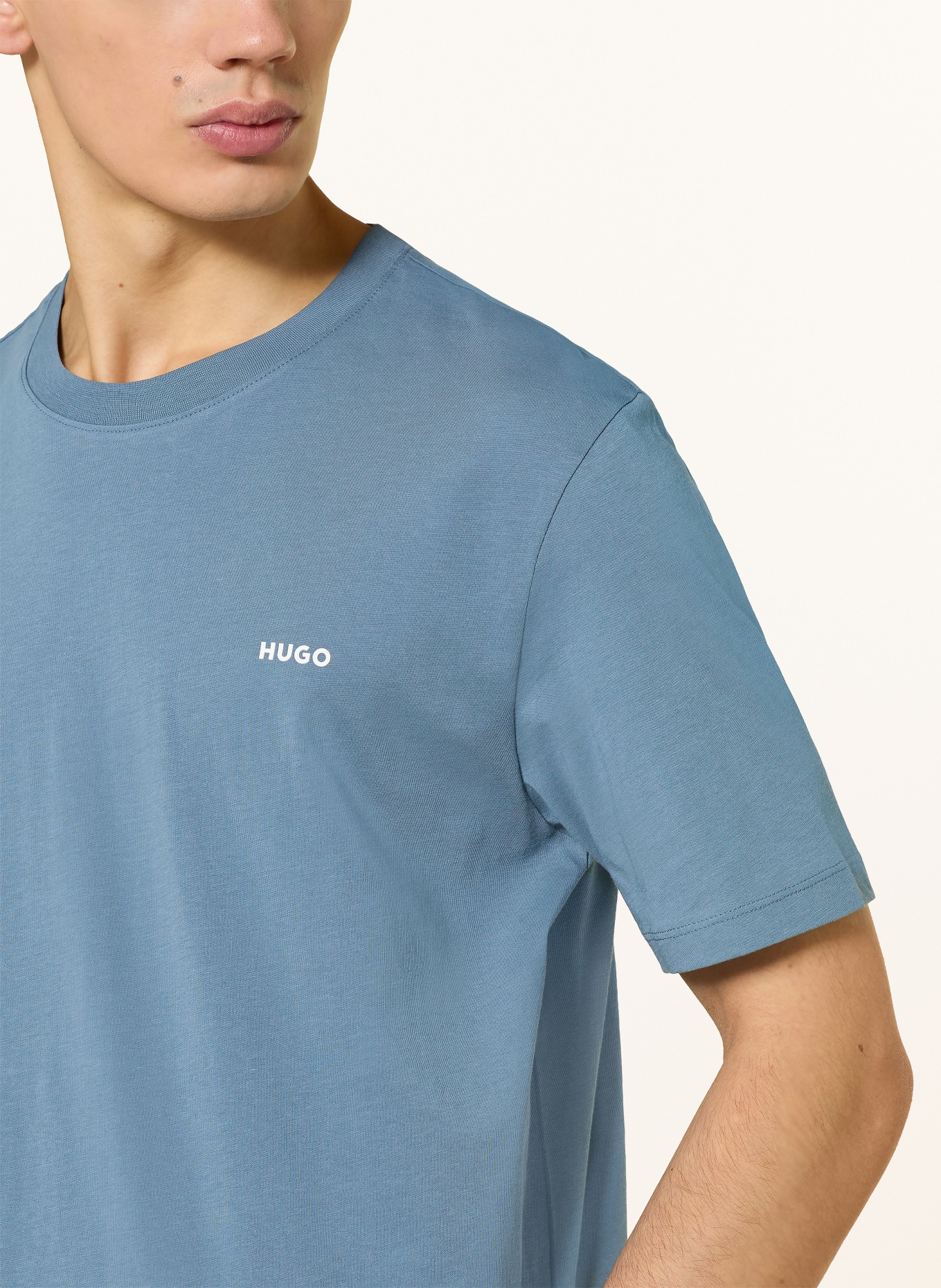 HUGO T-Shirt DERO: JASNONIEBIESKI
