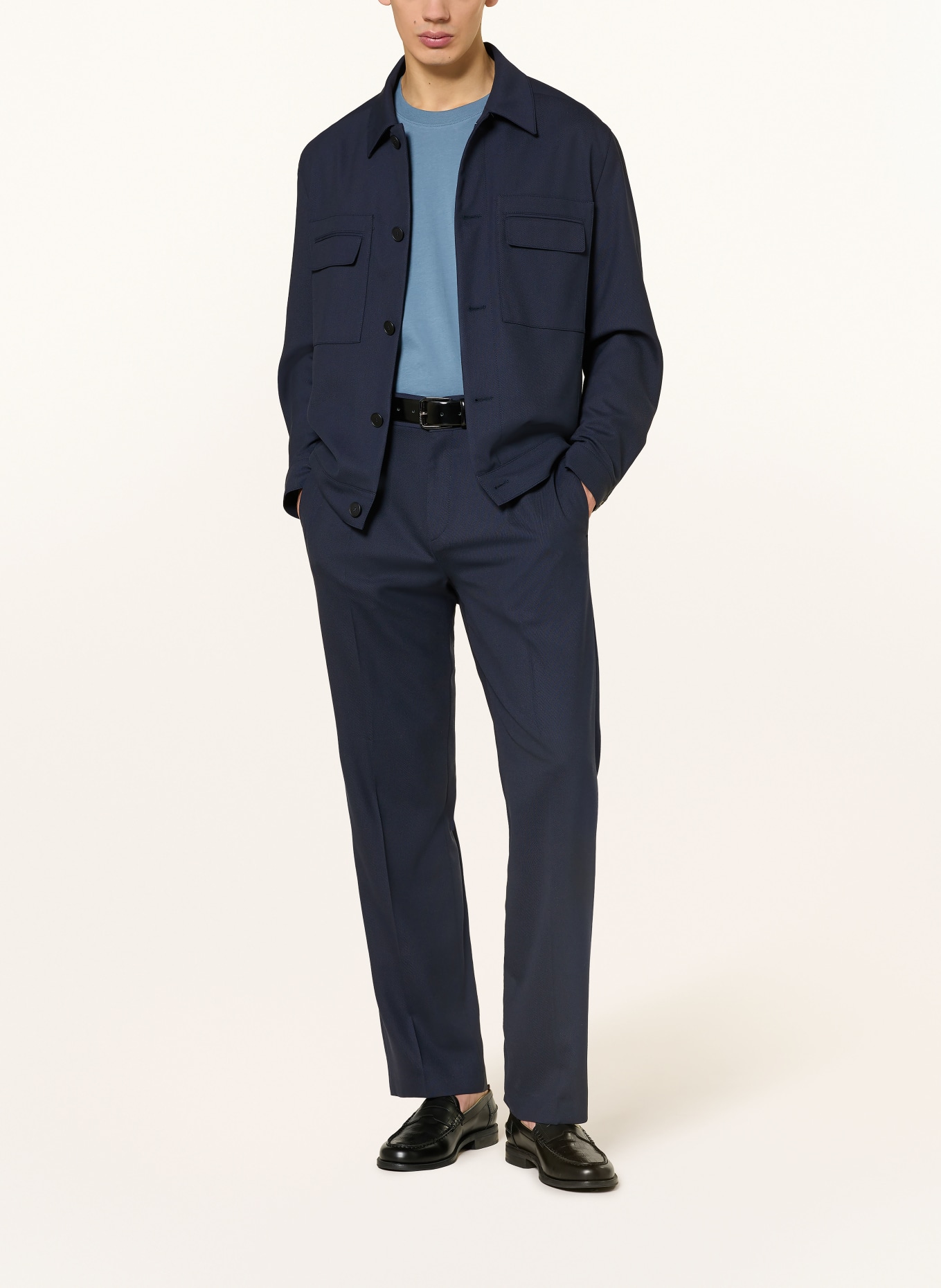 HUGO T-Shirt DERO: JASNONIEBIESKI