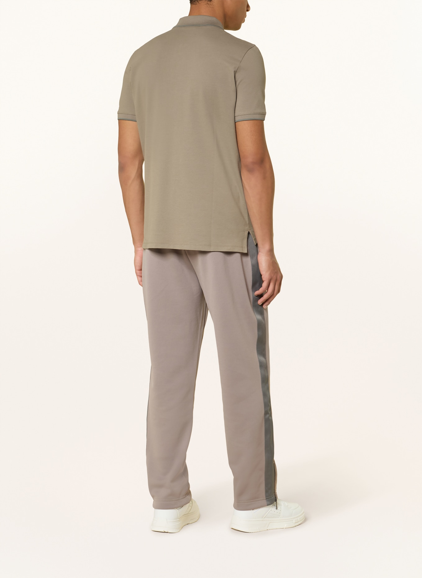 HUGO Jersey-Poloshirt DINOSO Slim Fit: TAUPE