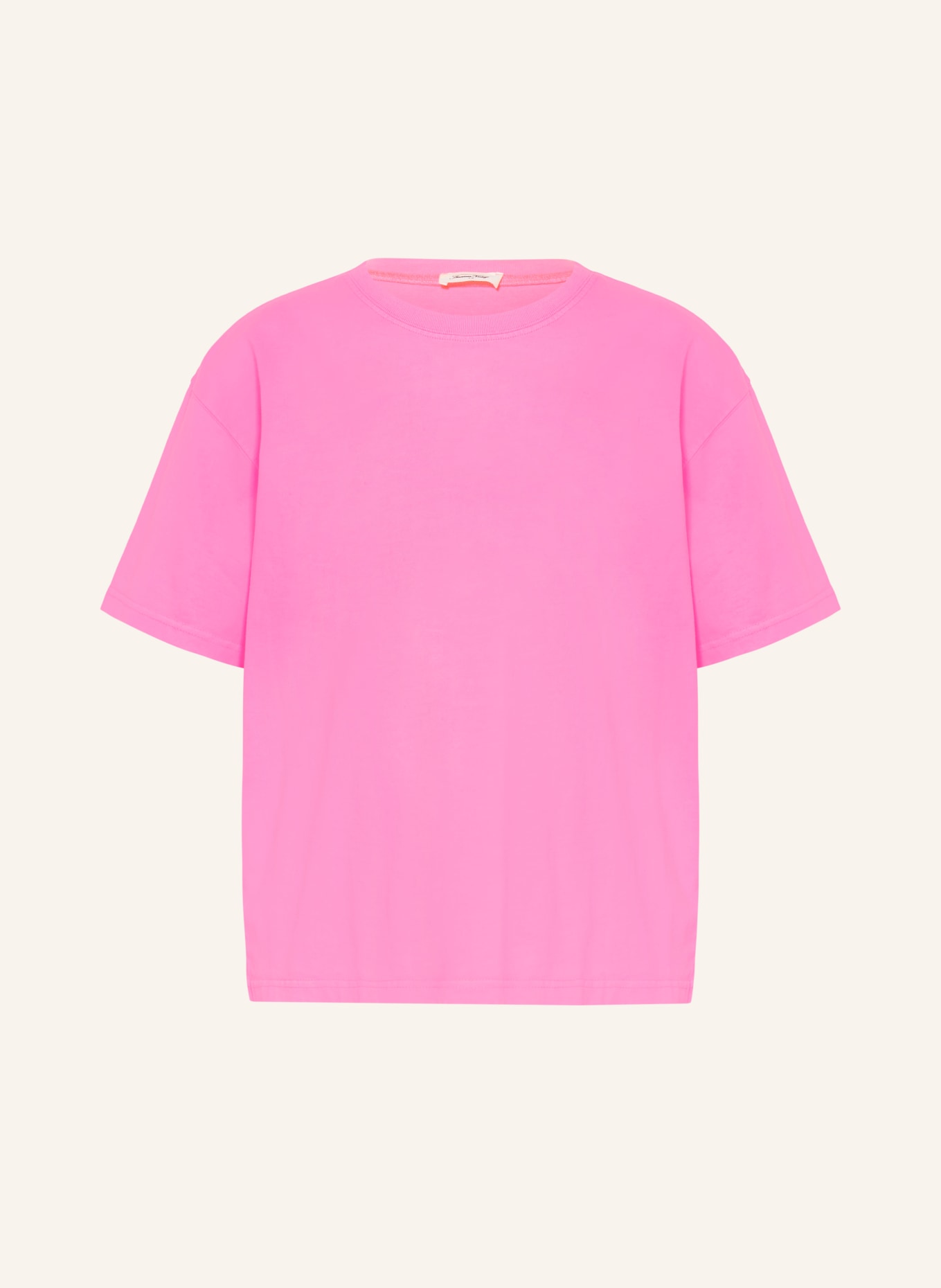 American Vintage Tričko FIZVALLEY: NEONOVĚ RŮŽOVÁ
