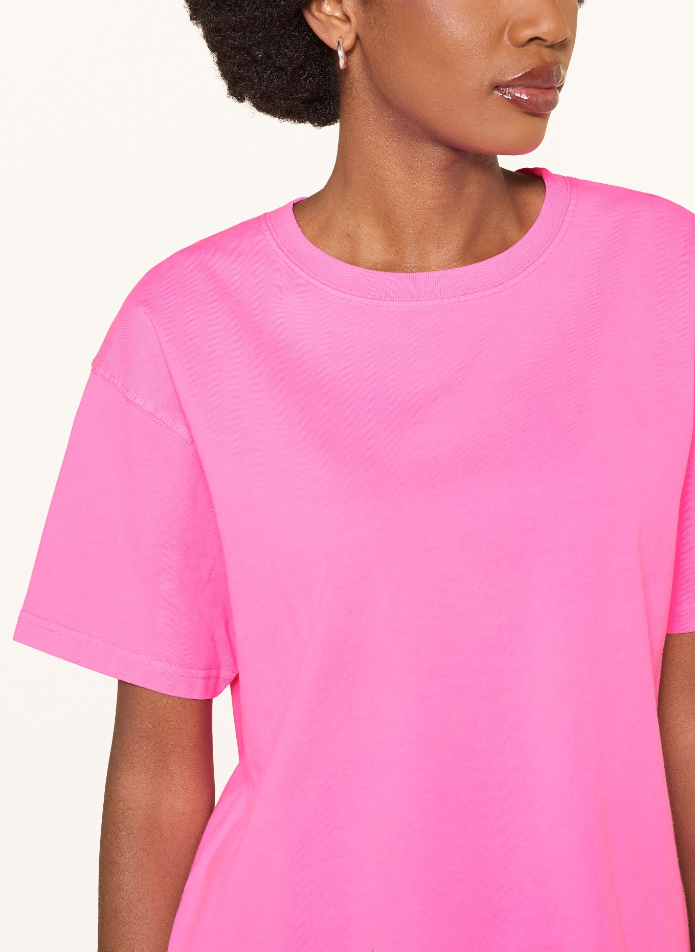 American Vintage Tričko FIZVALLEY: NEONOVĚ RŮŽOVÁ