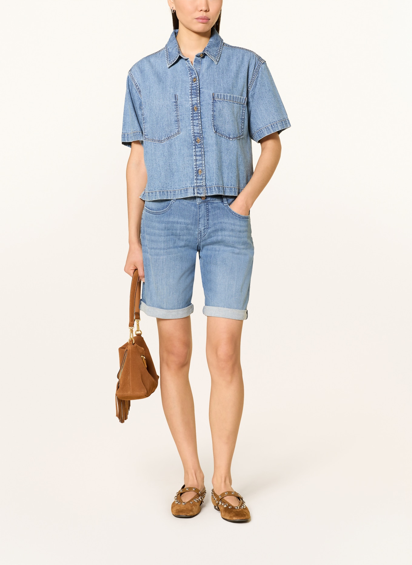 MAC Denim shorts SHORTY: D469 summer blue authentic use