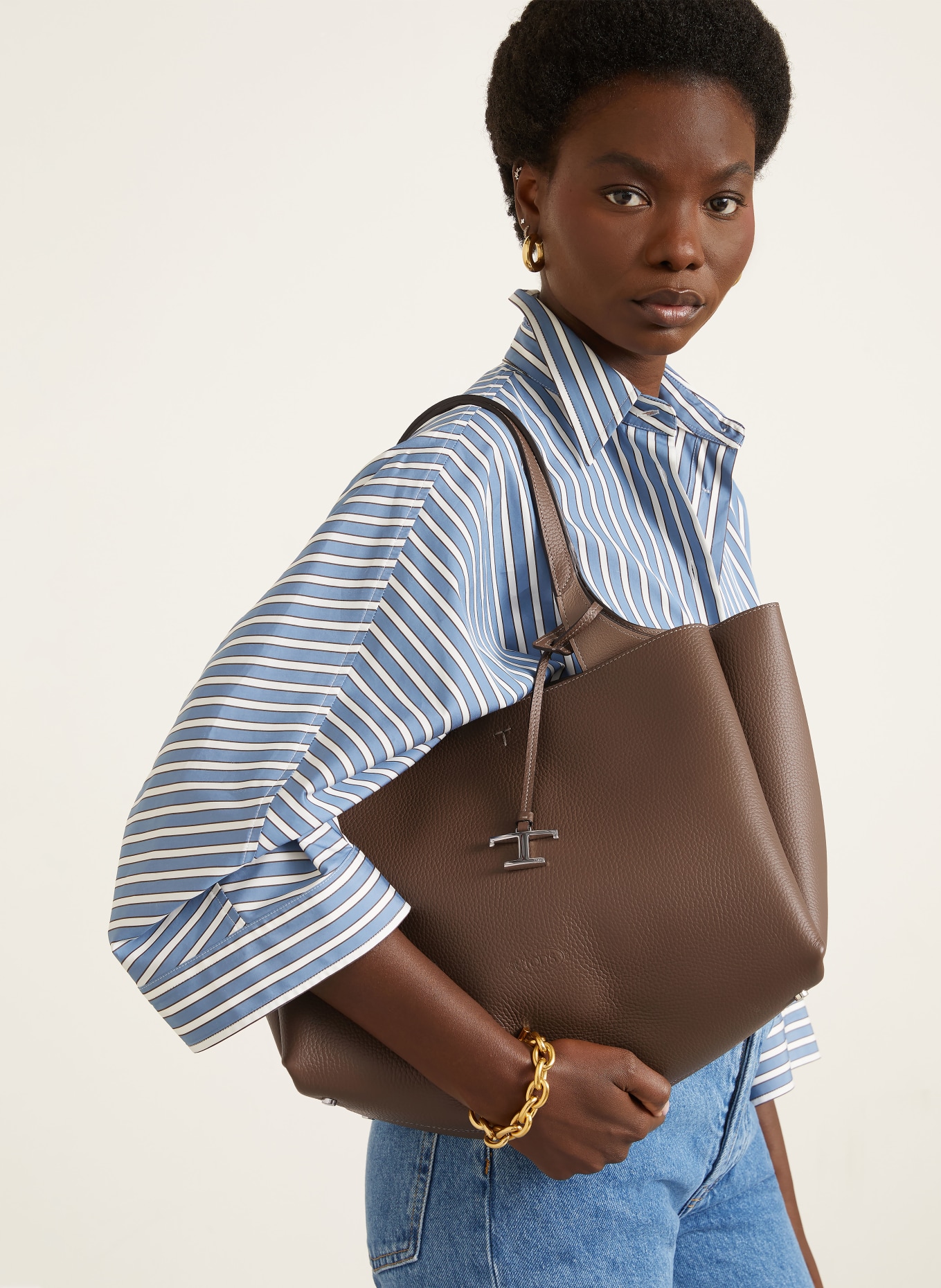 TOD'S Torba shopper: BRĄZOWY