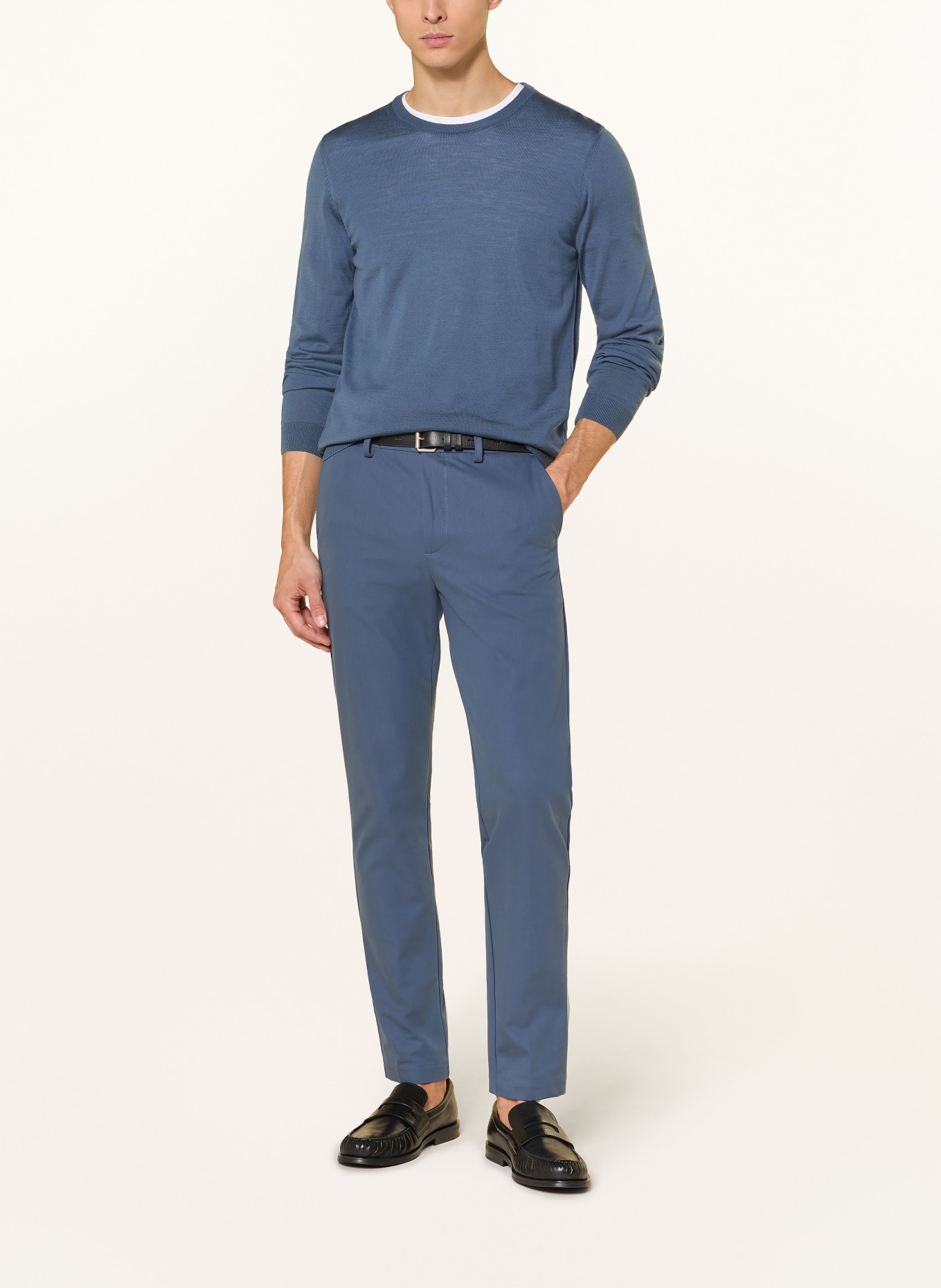 BOSS Pullover LENO: BLAU