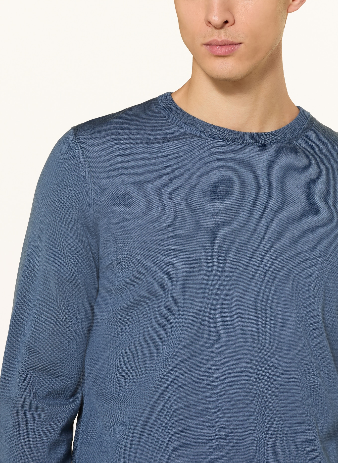 BOSS Pullover LENO: BLAU