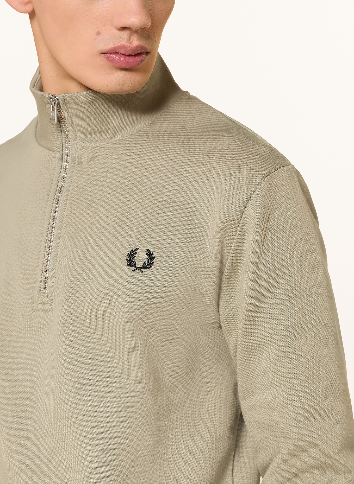 FRED PERRY sweatshirt: LIGHT GREEN