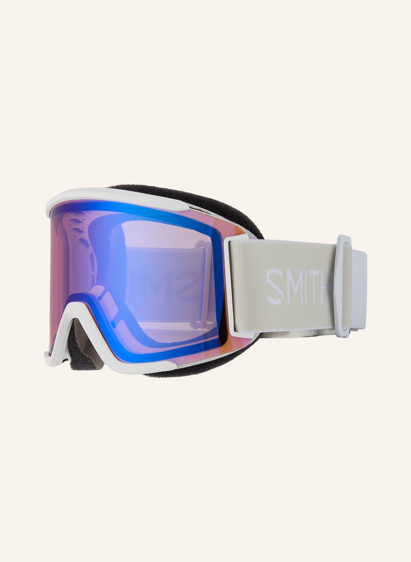 SMITH Skibrille SQUAD: WEISS / GRAU