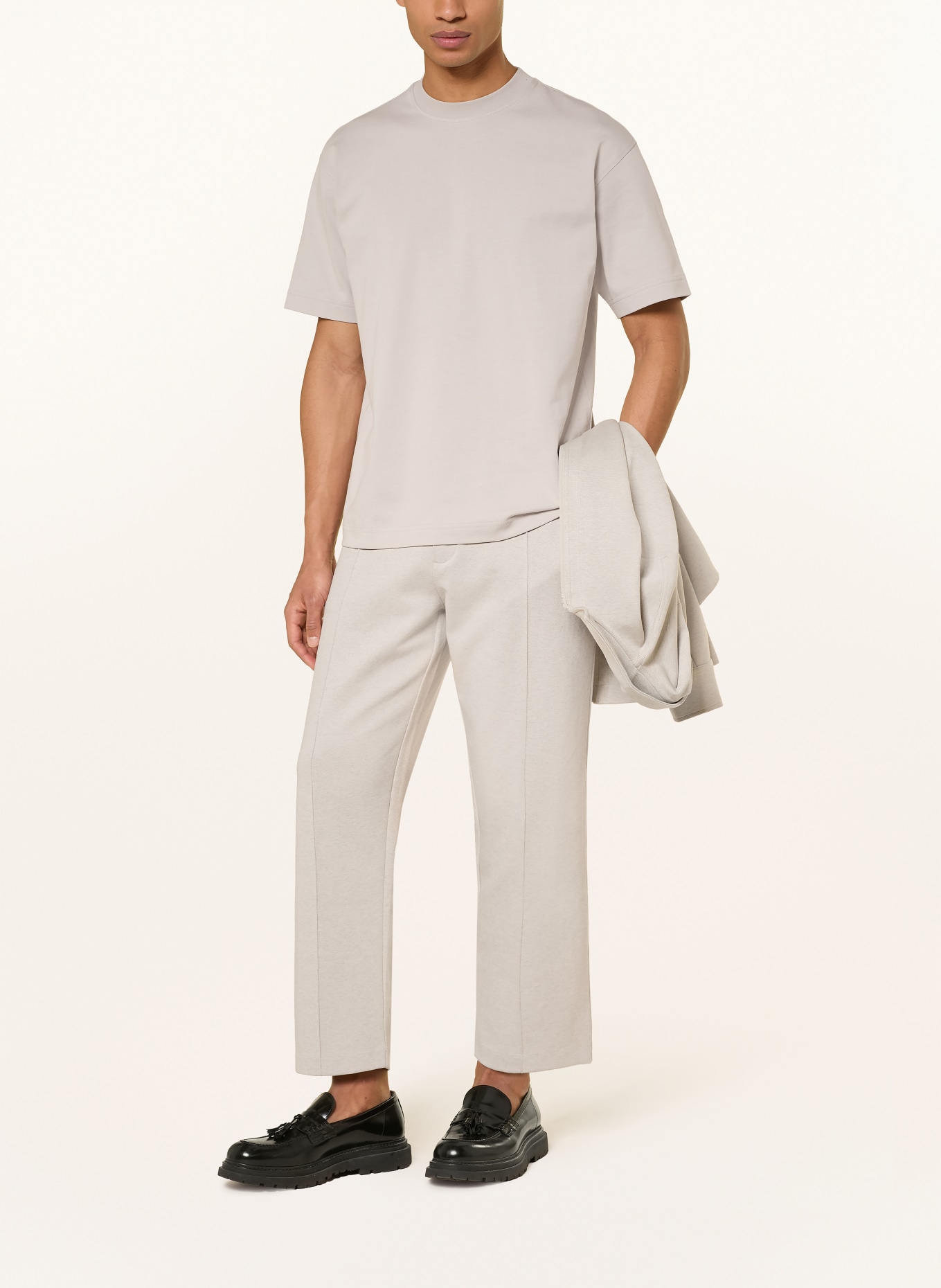 BOSS Oversized-Shirt TIMM: GRAU