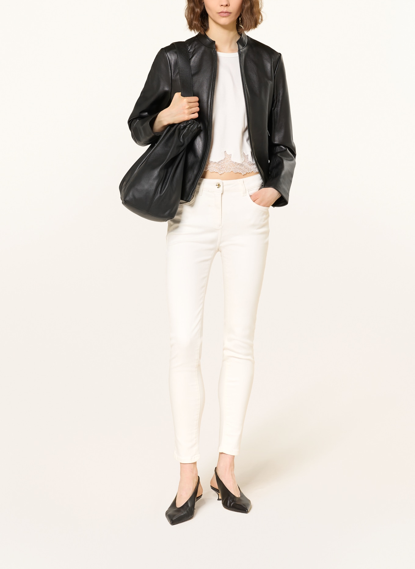 PATRIZIA PEPE Pantalon 7/8: W415 New White