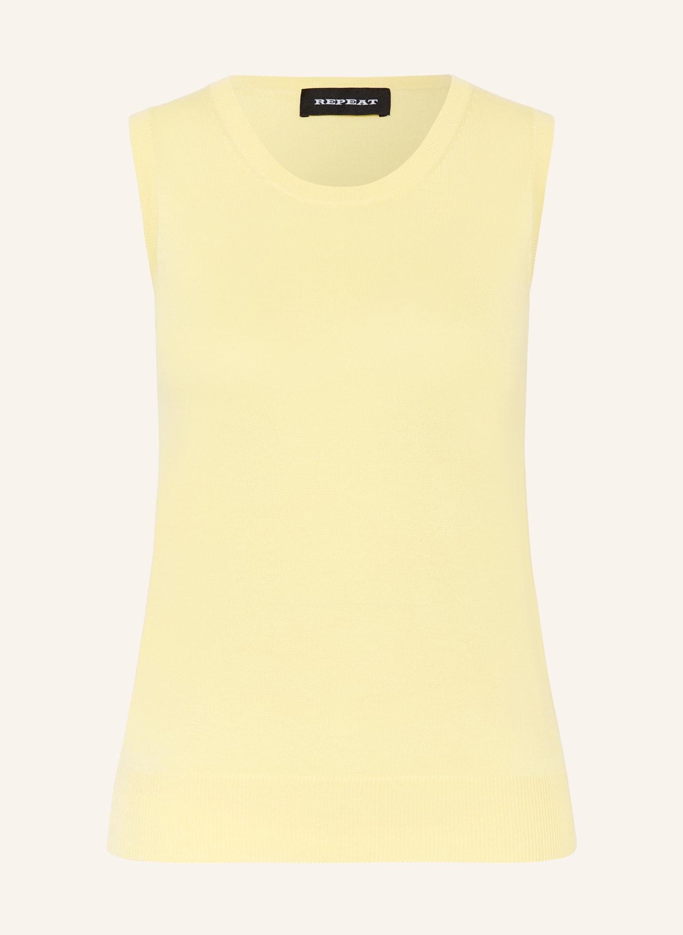 REPEAT Pletený top: TMAVĚ ŽLUTÁ