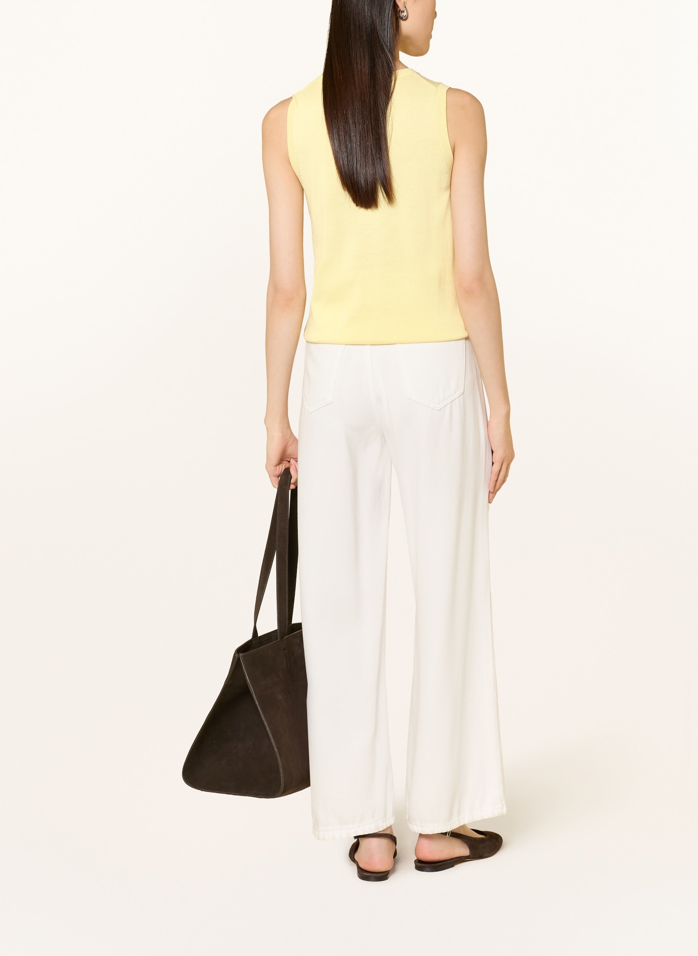 REPEAT Pletený top: TMAVĚ ŽLUTÁ