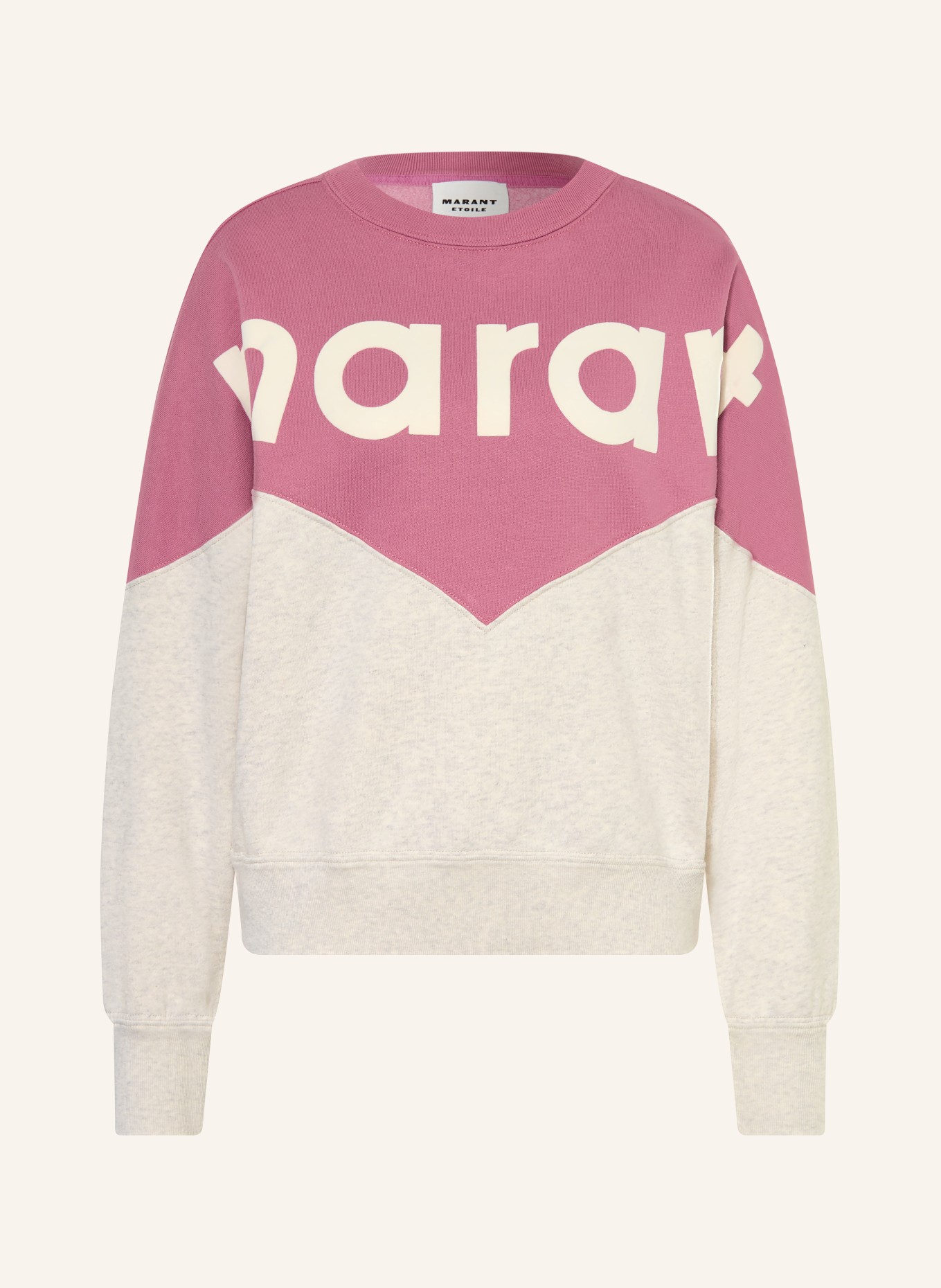 MARANT ÉTOILE Sweatshirt HOUSTON: FUCHSIA / ECRU