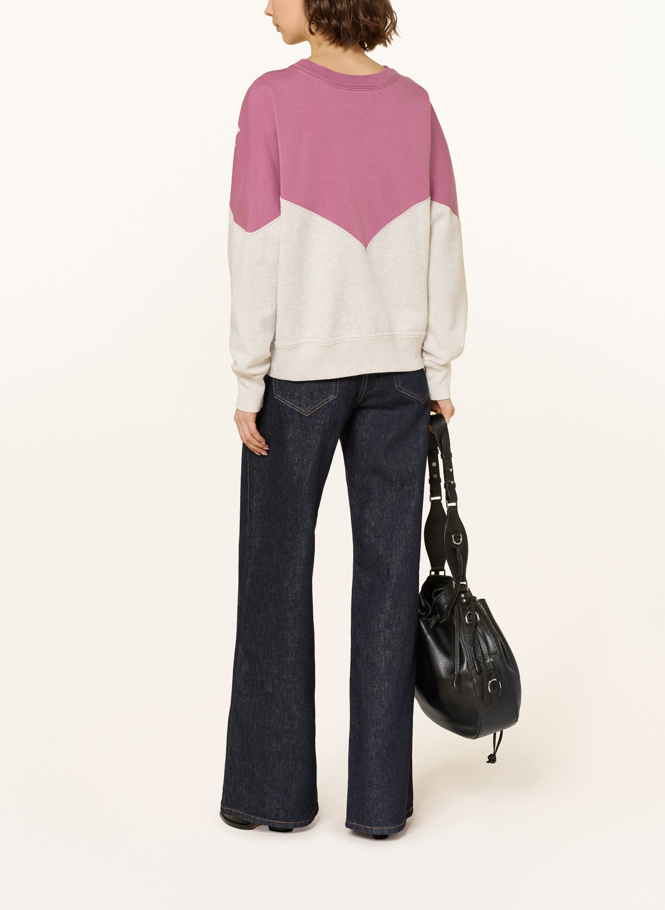 MARANT ÉTOILE Sweatshirt HOUSTON: FUCHSIA / ECRU