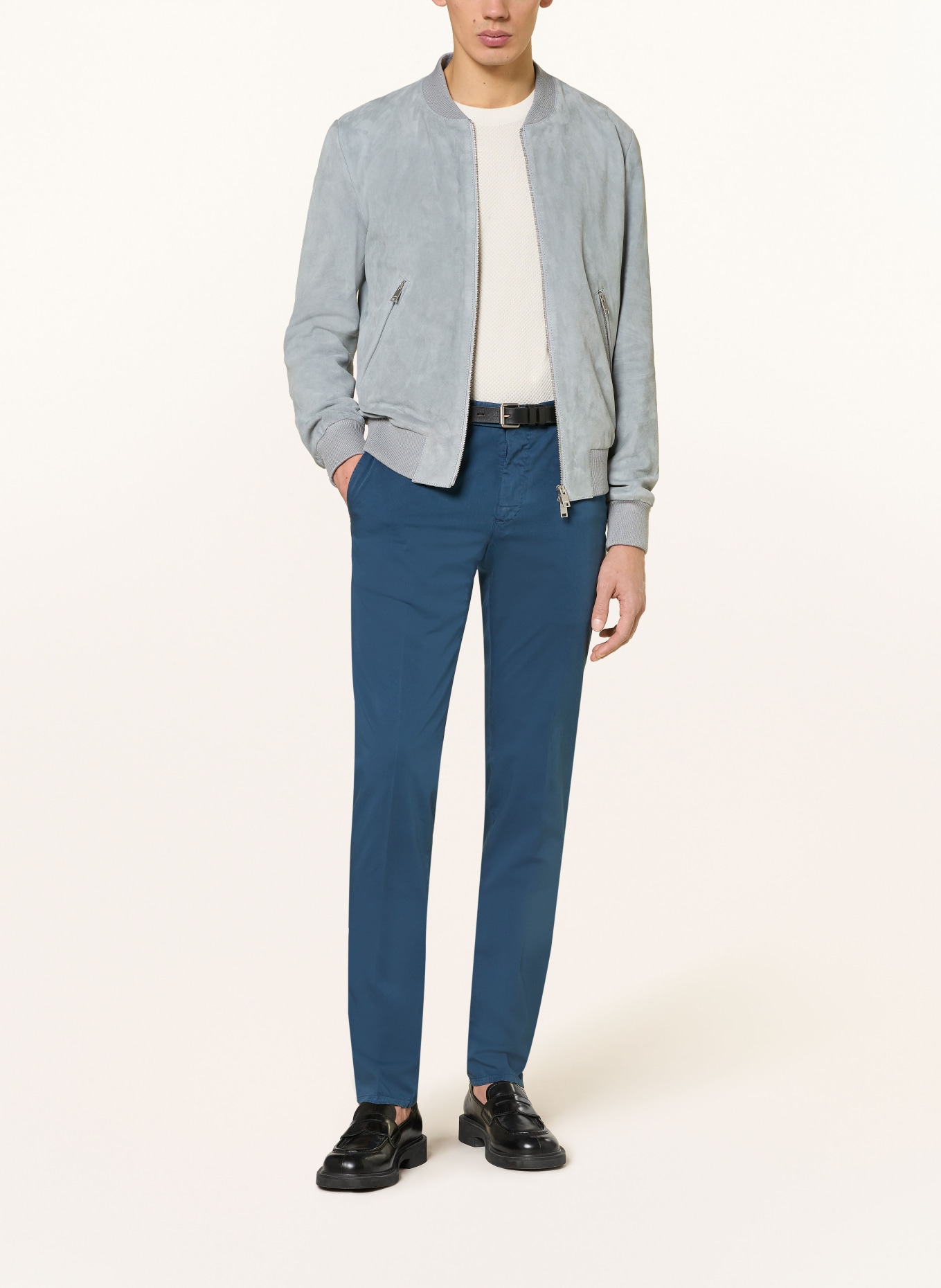 PT TORINO Pantalon chino slim fit: BLEU