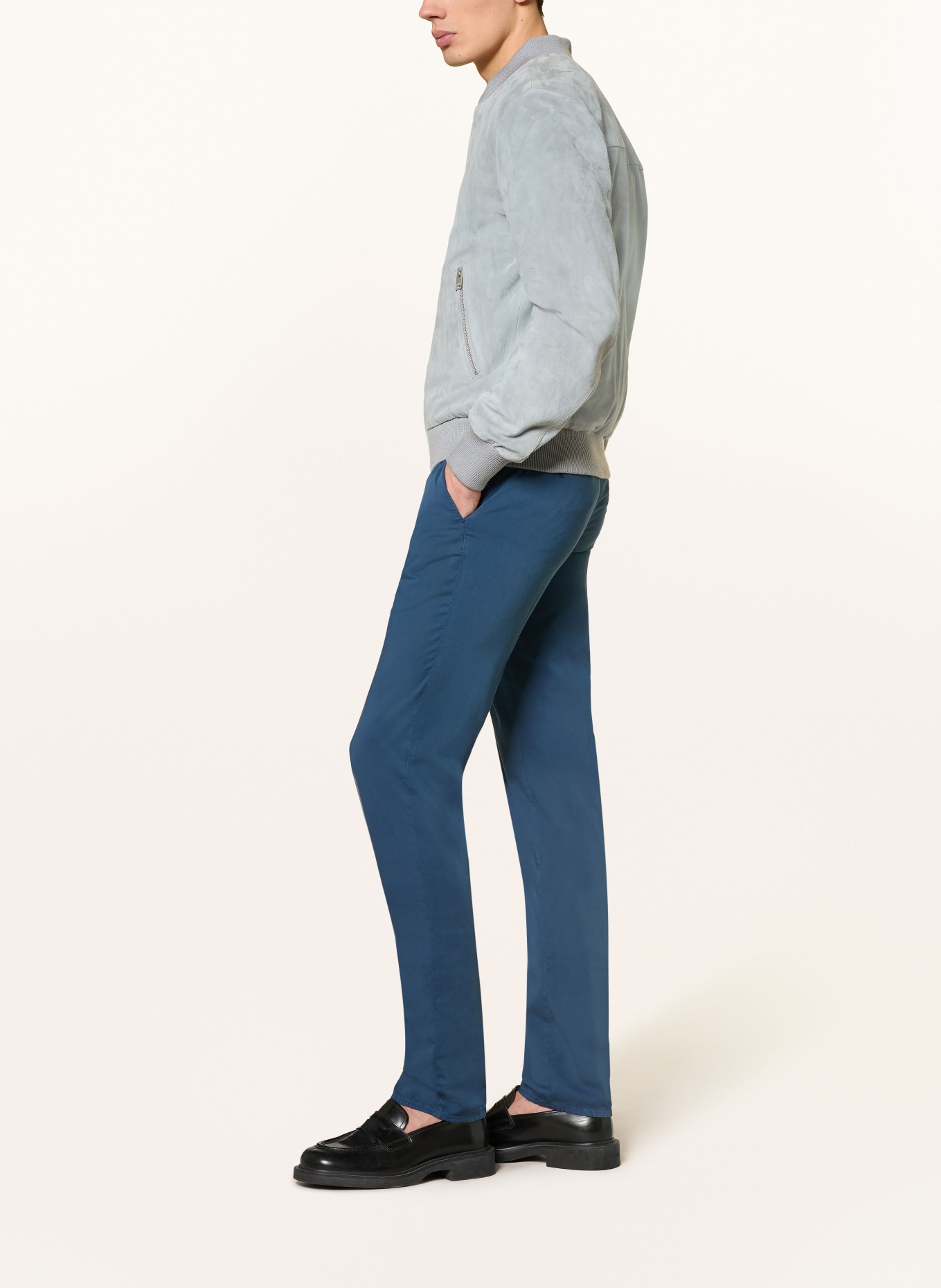 PT TORINO Pantalon chino slim fit: BLEU