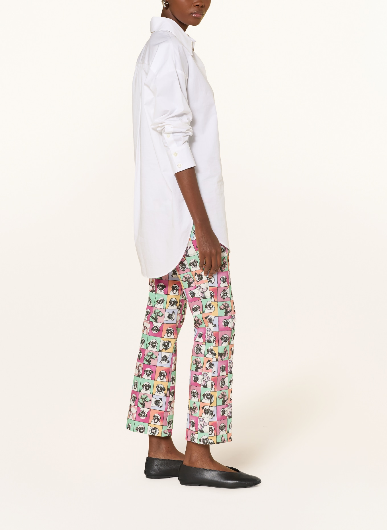 MAC Flared Jeans DREAM KICK: 902B pug print